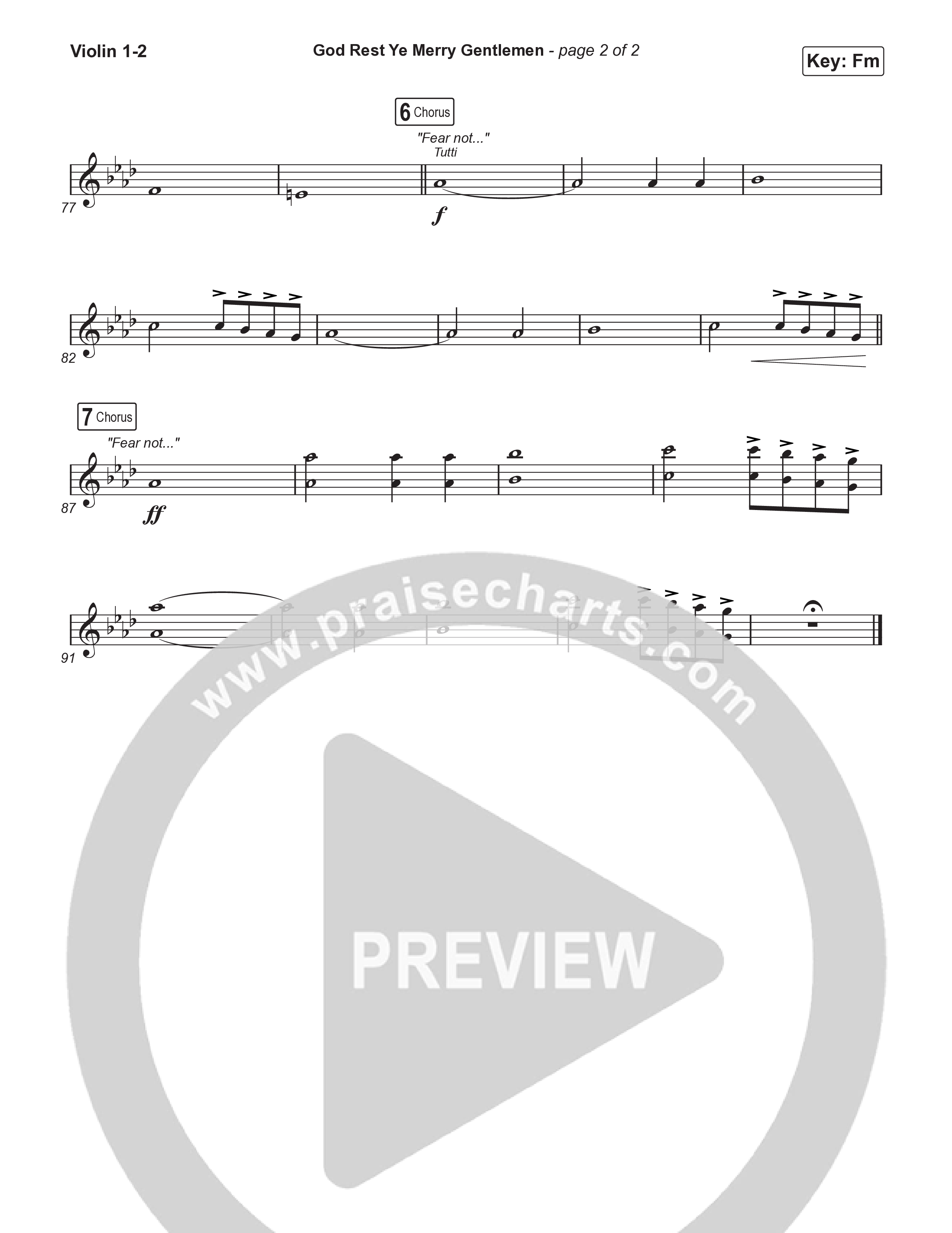 God Rest Ye Merry Gentlemen (Choral Anthem SATB) String Pack (Phil Wickham / Arr. Luke Gambill)