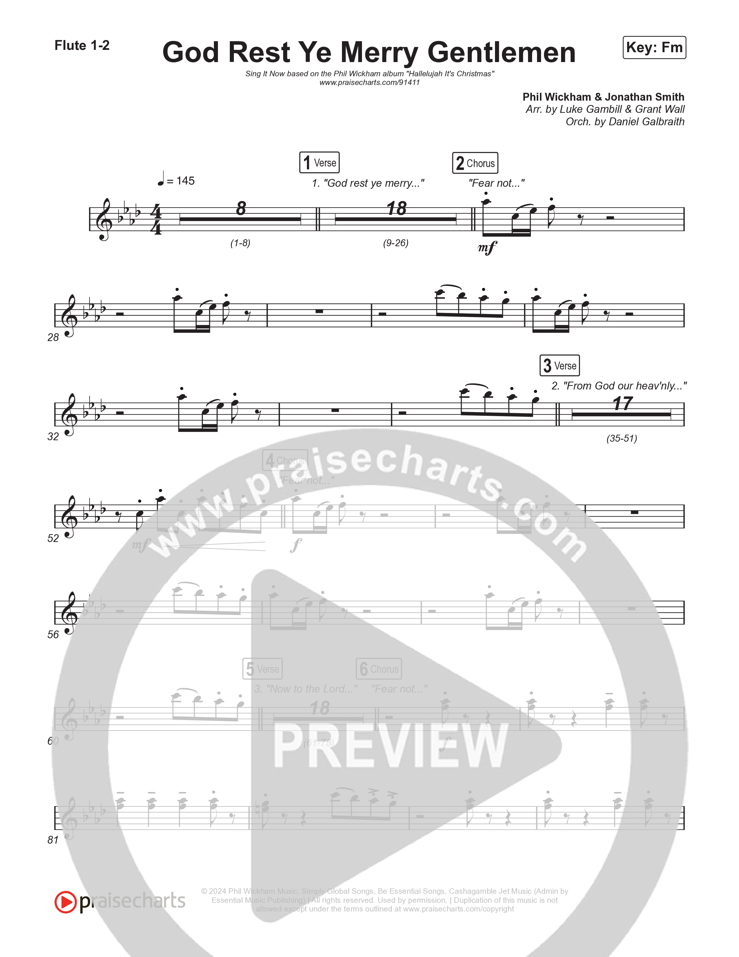 God Rest Ye Merry Gentlemen (Sing It Now) Wind Pack (Phil Wickham / Arr. Luke Gambill)