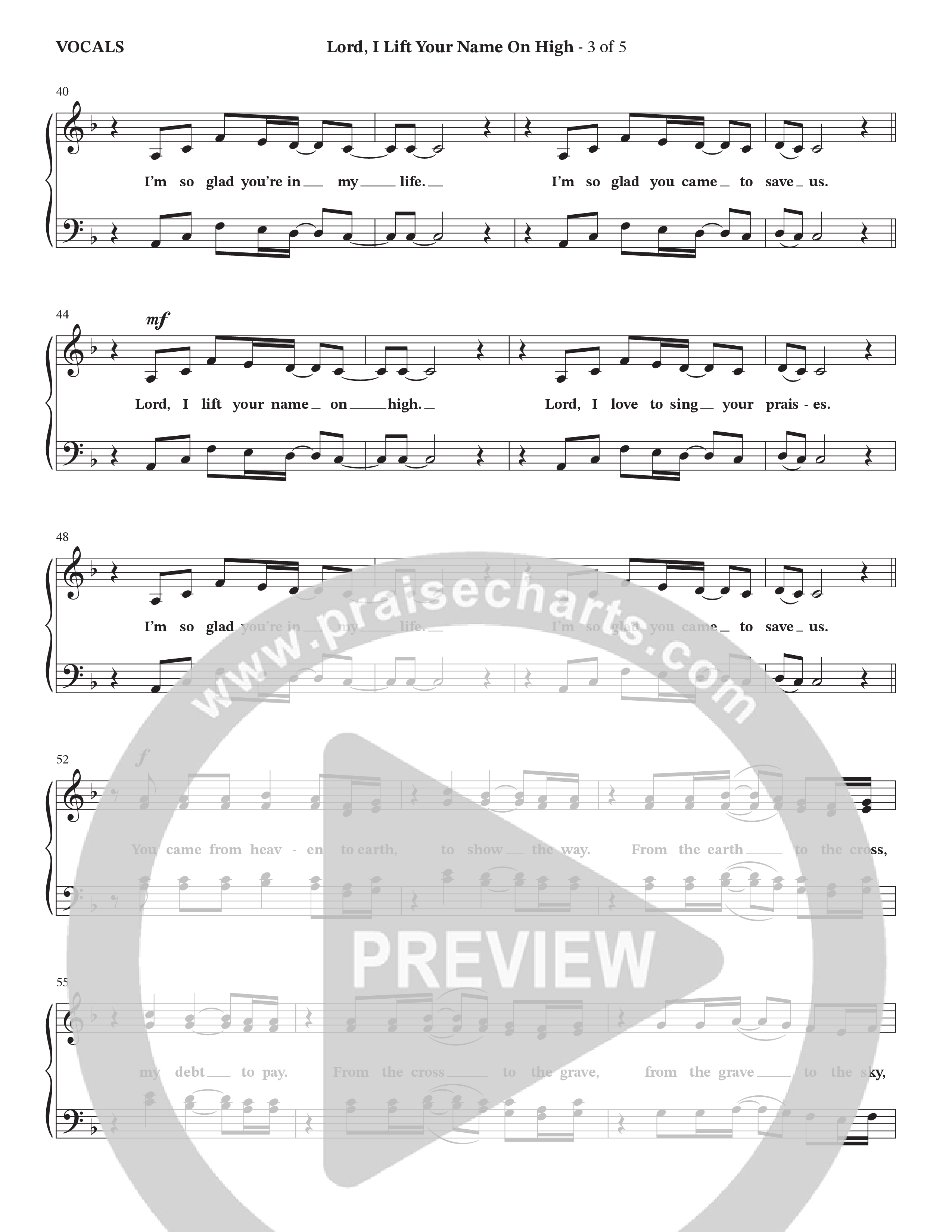 Lord I Lift Your Name On High (Live) (Choral Anthem SATB) Choir Sheet (SATB) (StowTown Worship / TaRanda Greene)