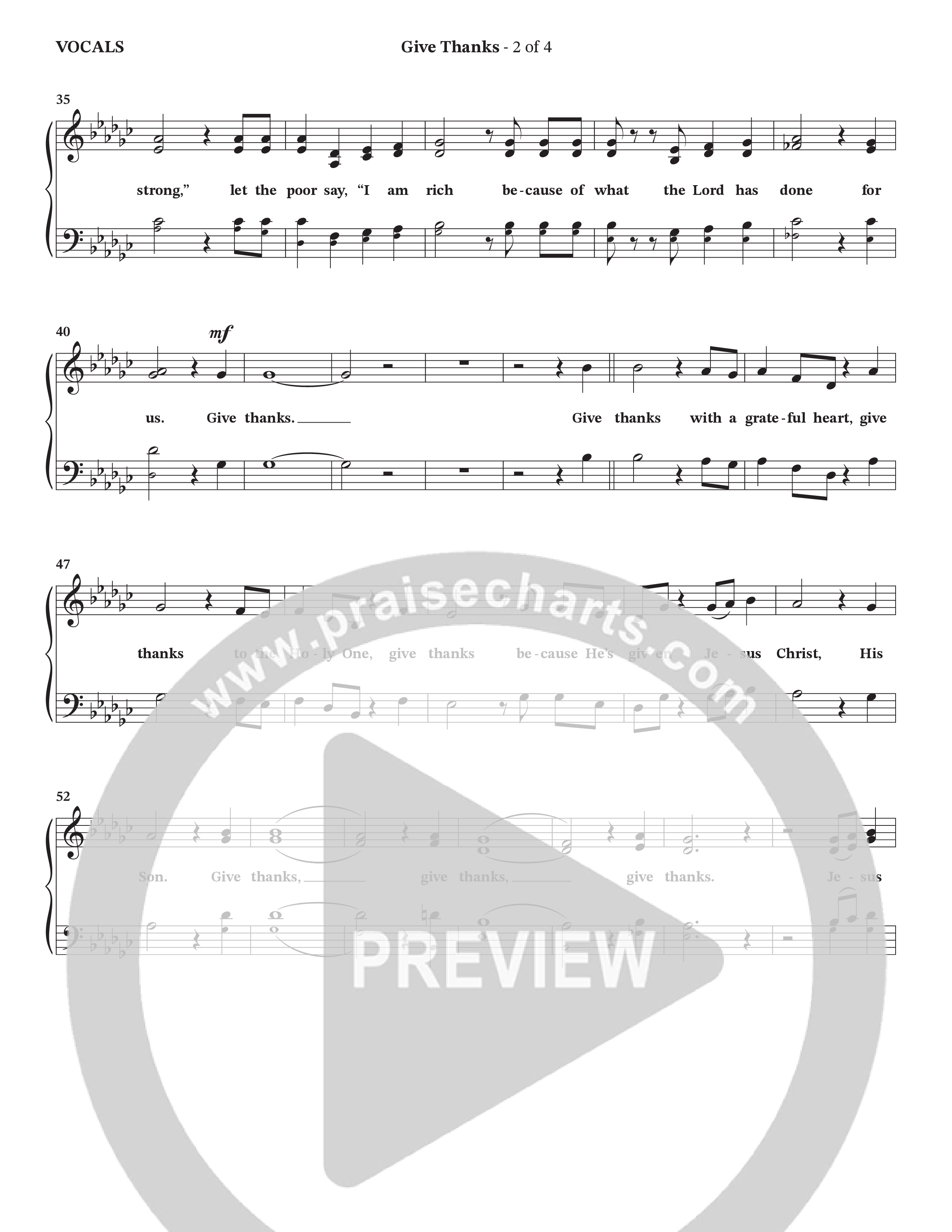 Give Thanks (Choral Anthem SATB) Choir Sheet (SATB) (StowTown Worship / Alvin Slaughter)