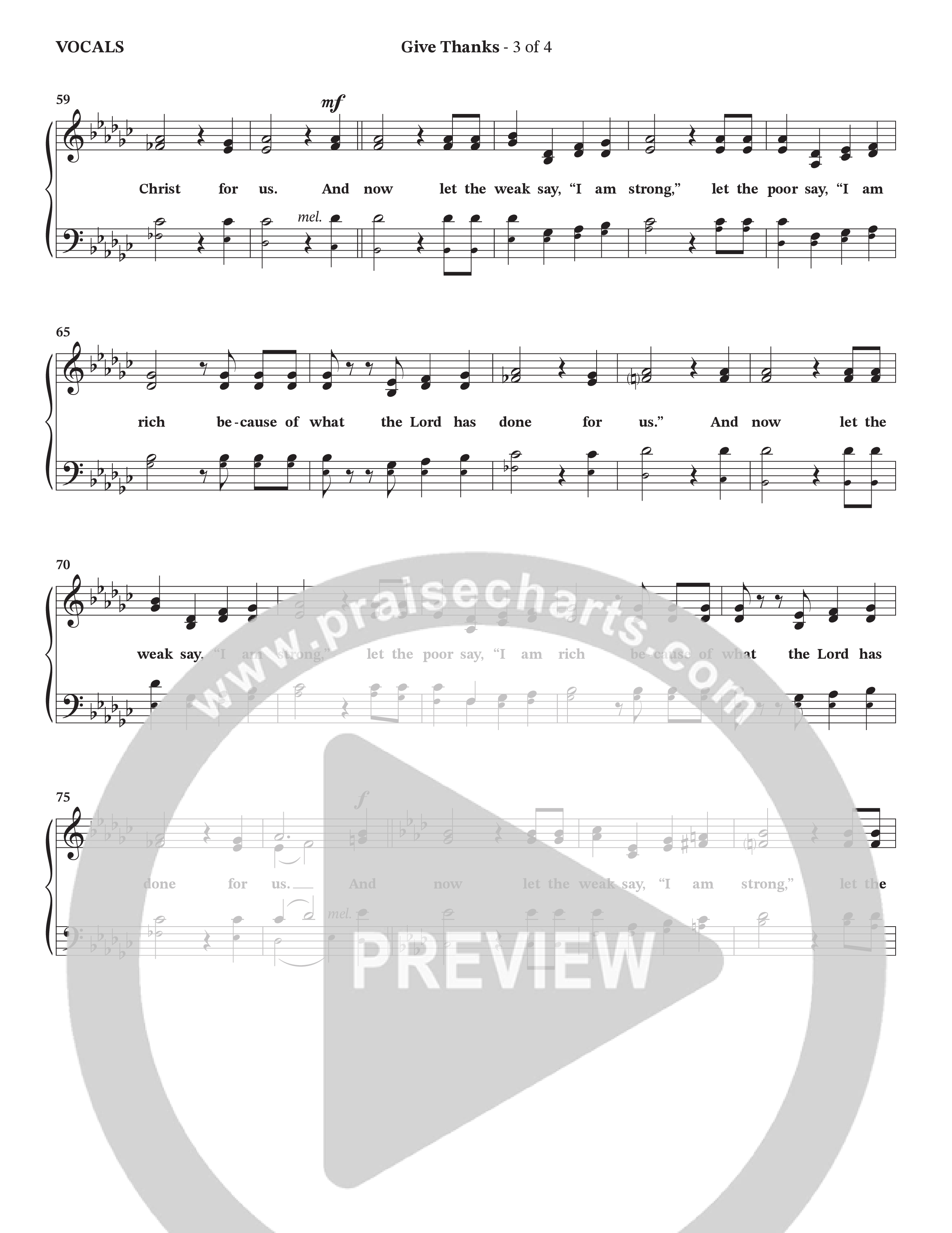 Give Thanks (Choral Anthem SATB) Choir Sheet (SATB) (StowTown Worship / Alvin Slaughter)