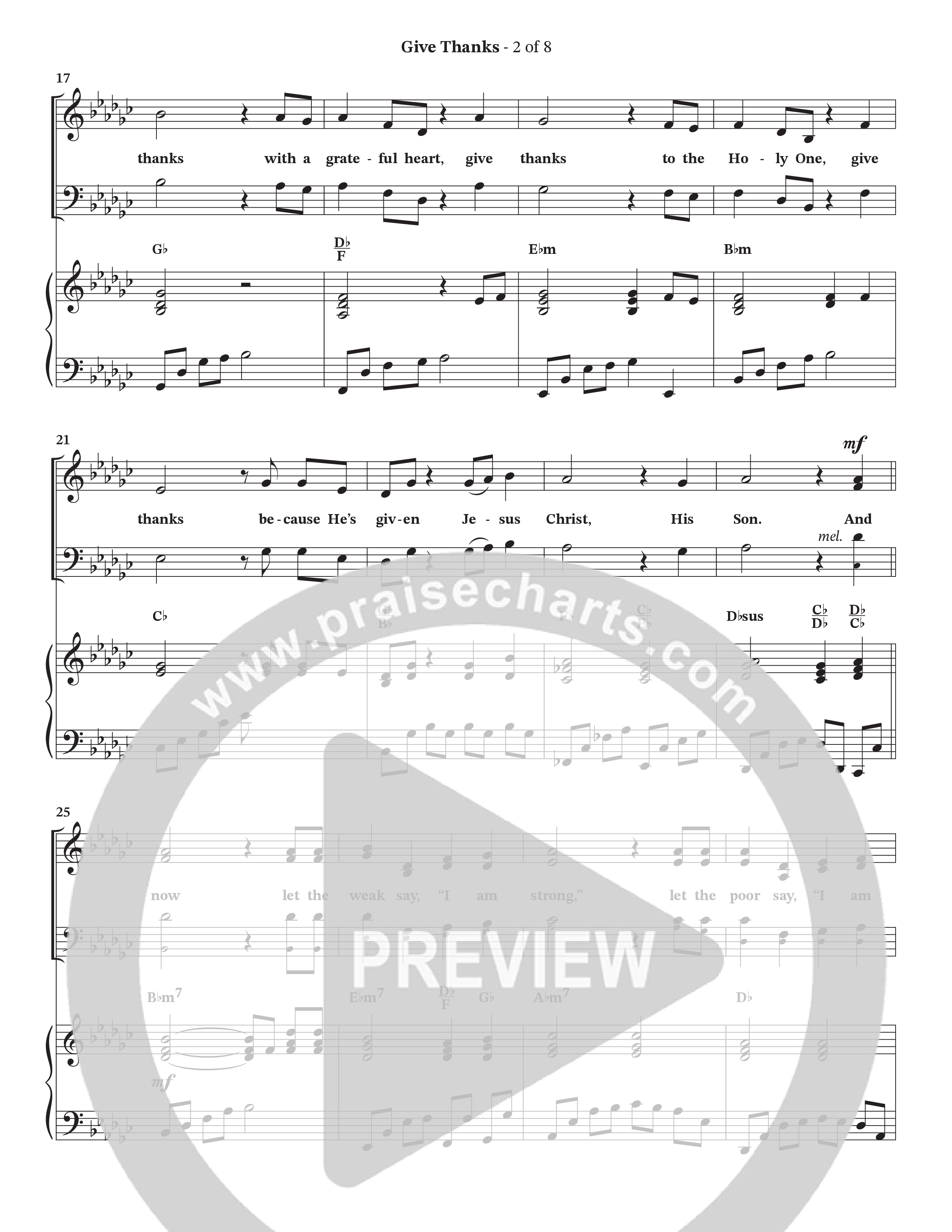 Give Thanks (Choral Anthem SATB) Anthem (SATB/Piano) (StowTown Worship / Alvin Slaughter)