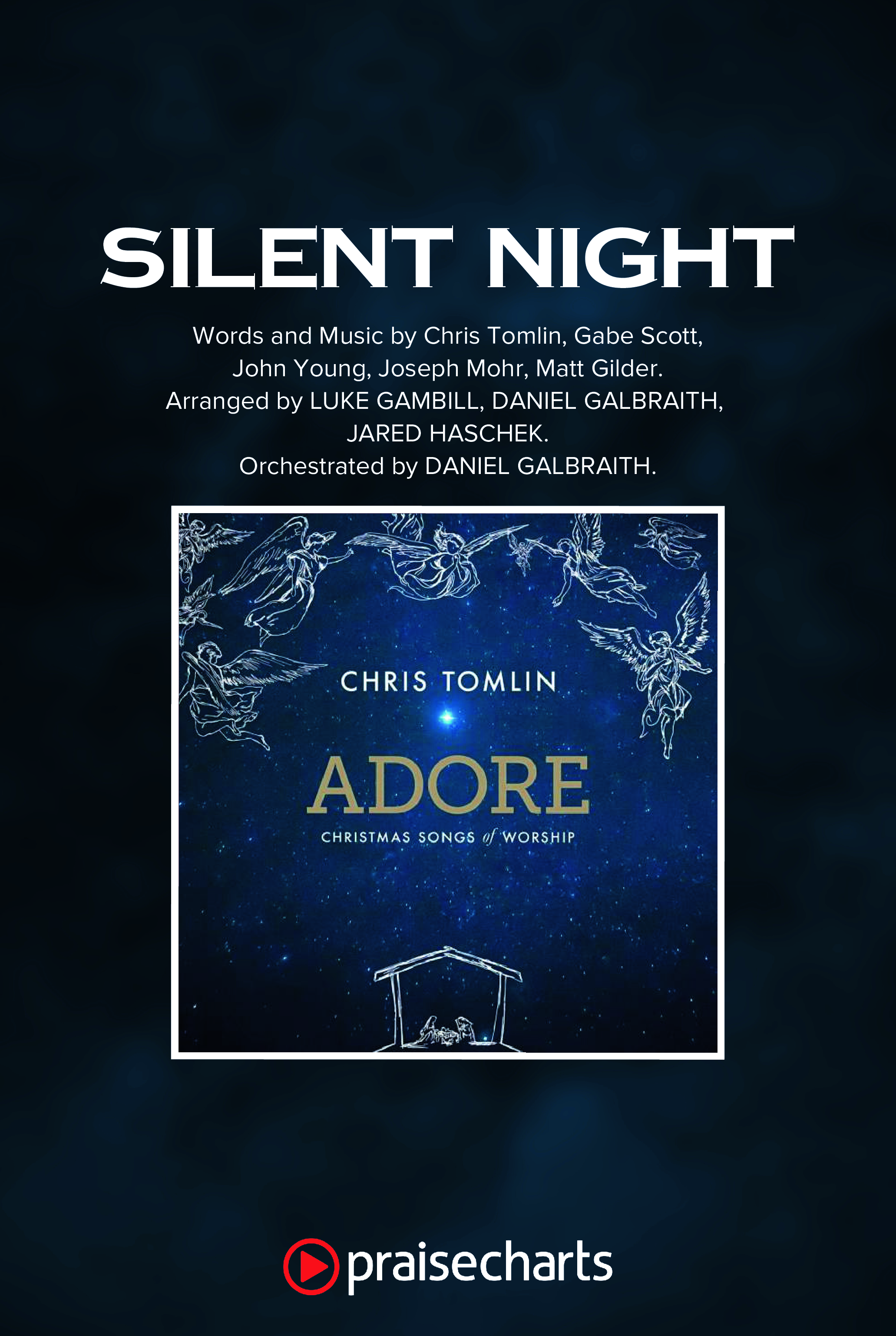 Silent Night (Choral Anthem SATB) Octavo Cover Sheet (Chris Tomlin / Kristyn Getty / Arr. Luke Gambill)