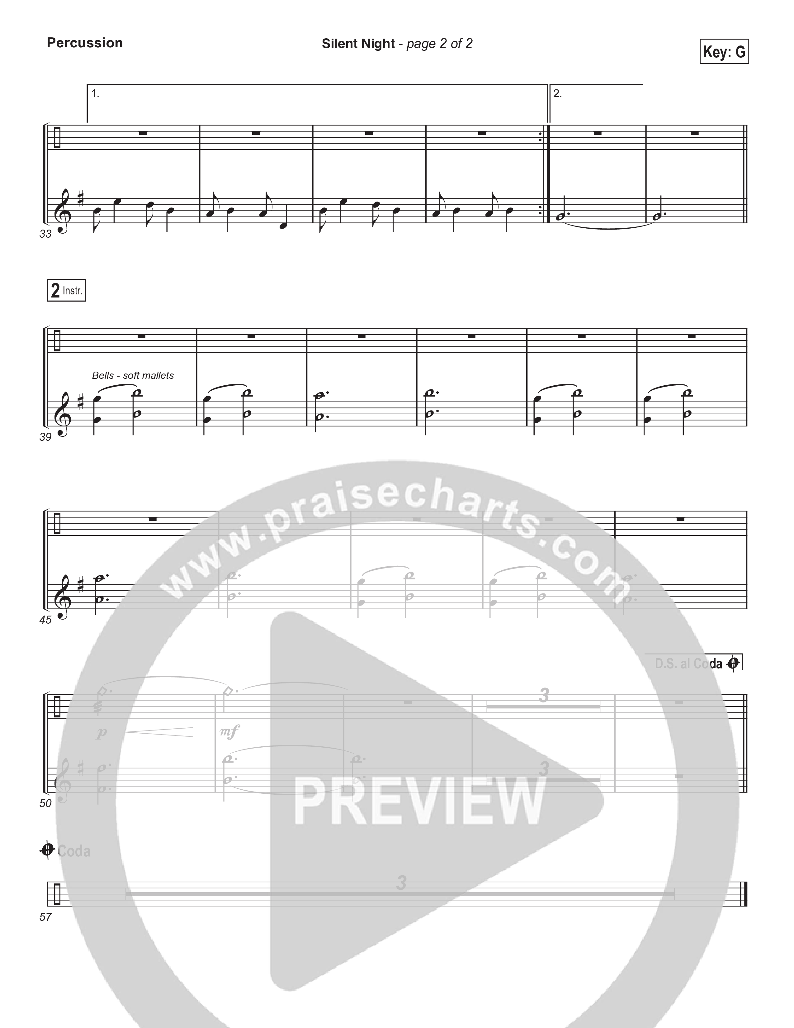 Silent Night (Sing It Now) Percussion (Chris Tomlin / Kristyn Getty / Arr. Luke Gambill)