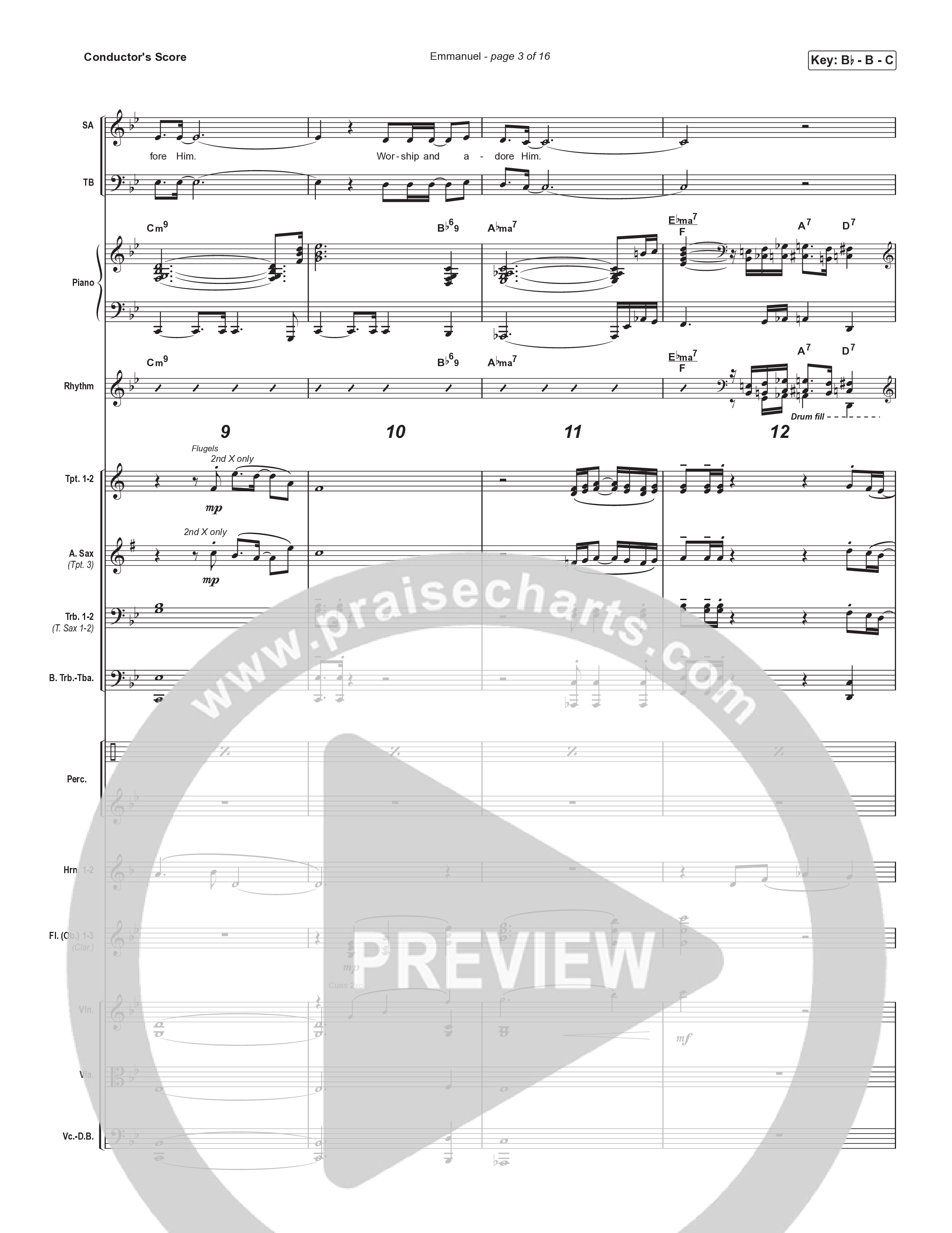Emmanuel (Worship Choir/SAB) Orchestration (No Vocals) (Norman Hutchins / Arr. Luke Gambill)