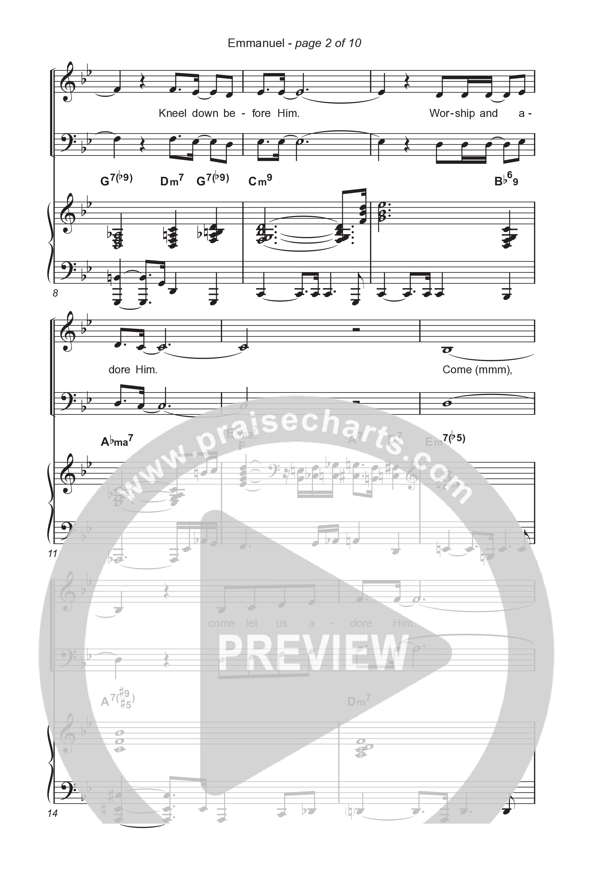 Emmanuel (Worship Choir/SAB) Octavo (SAB & Pno) (Norman Hutchins / Arr. Luke Gambill)