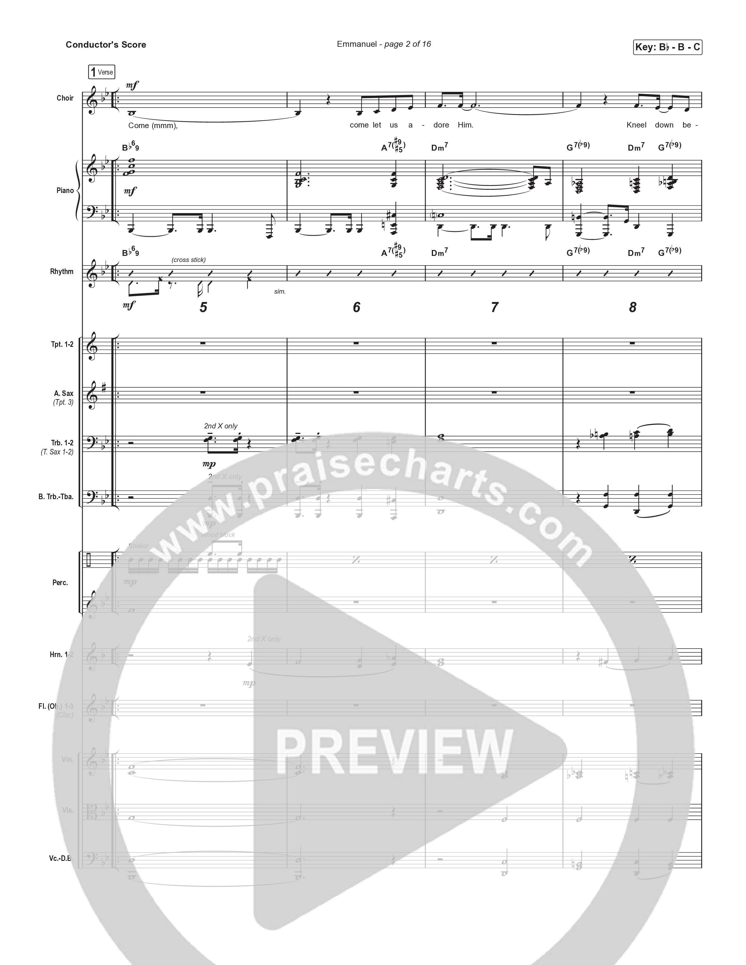 Emmanuel (Unison/2-Part) Orchestration (Norman Hutchins / Arr. Luke Gambill)