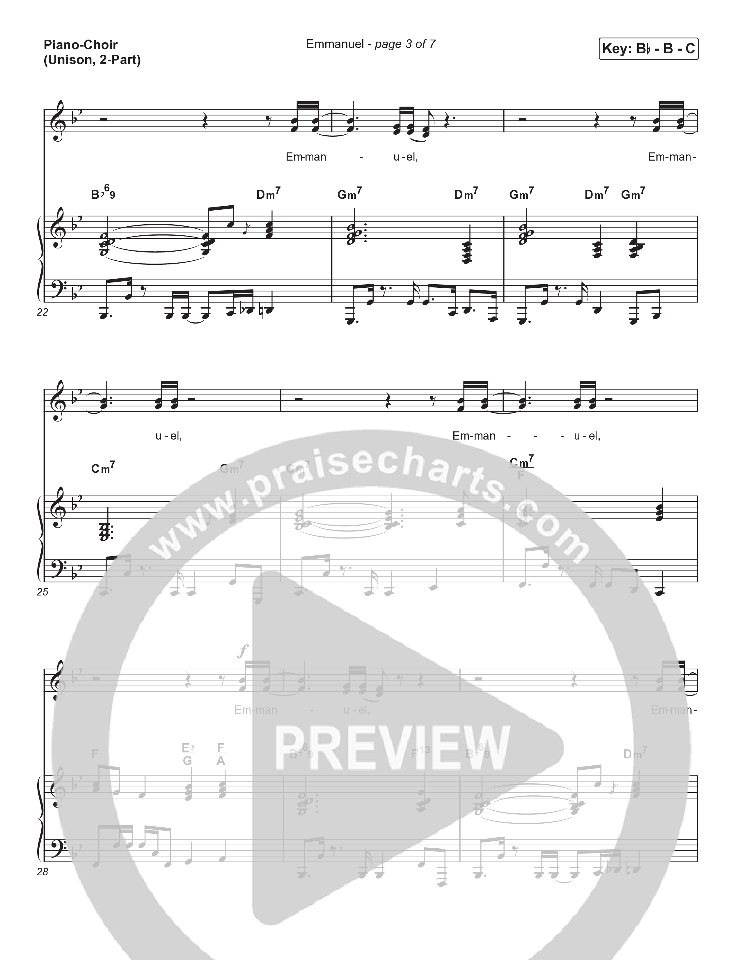 Emmanuel (Unison/2-Part) Piano/Choir (Uni/2-Part) (Norman Hutchins / Arr. Luke Gambill)