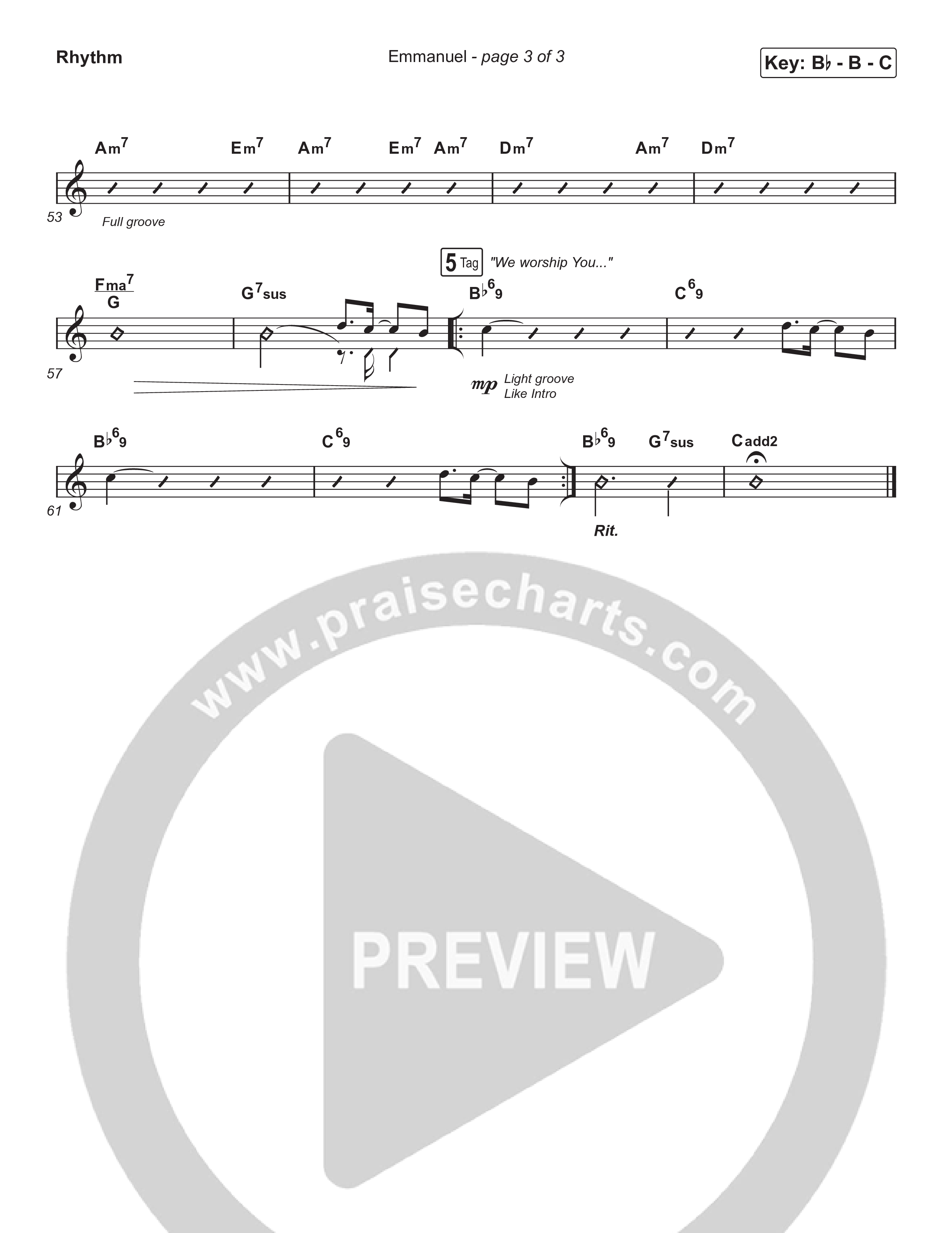 Emmanuel (Unison/2-Part) Rhythm Pack (Norman Hutchins / Arr. Luke Gambill)