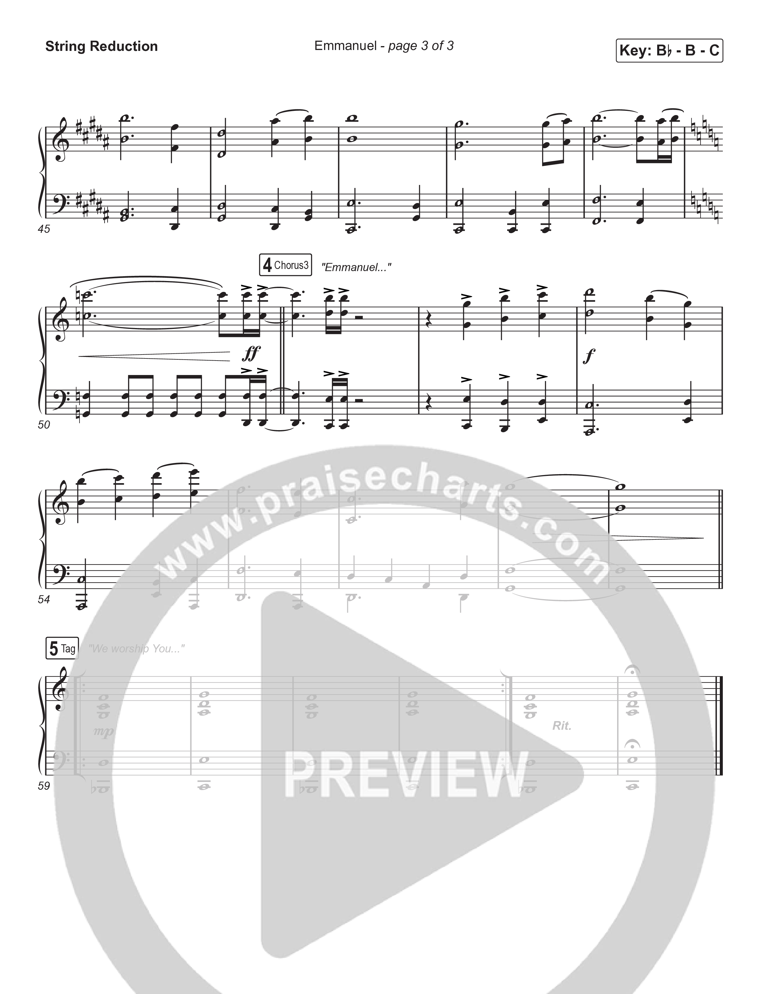 Emmanuel (Unison/2-Part) String Reduction (Norman Hutchins / Arr. Luke Gambill)