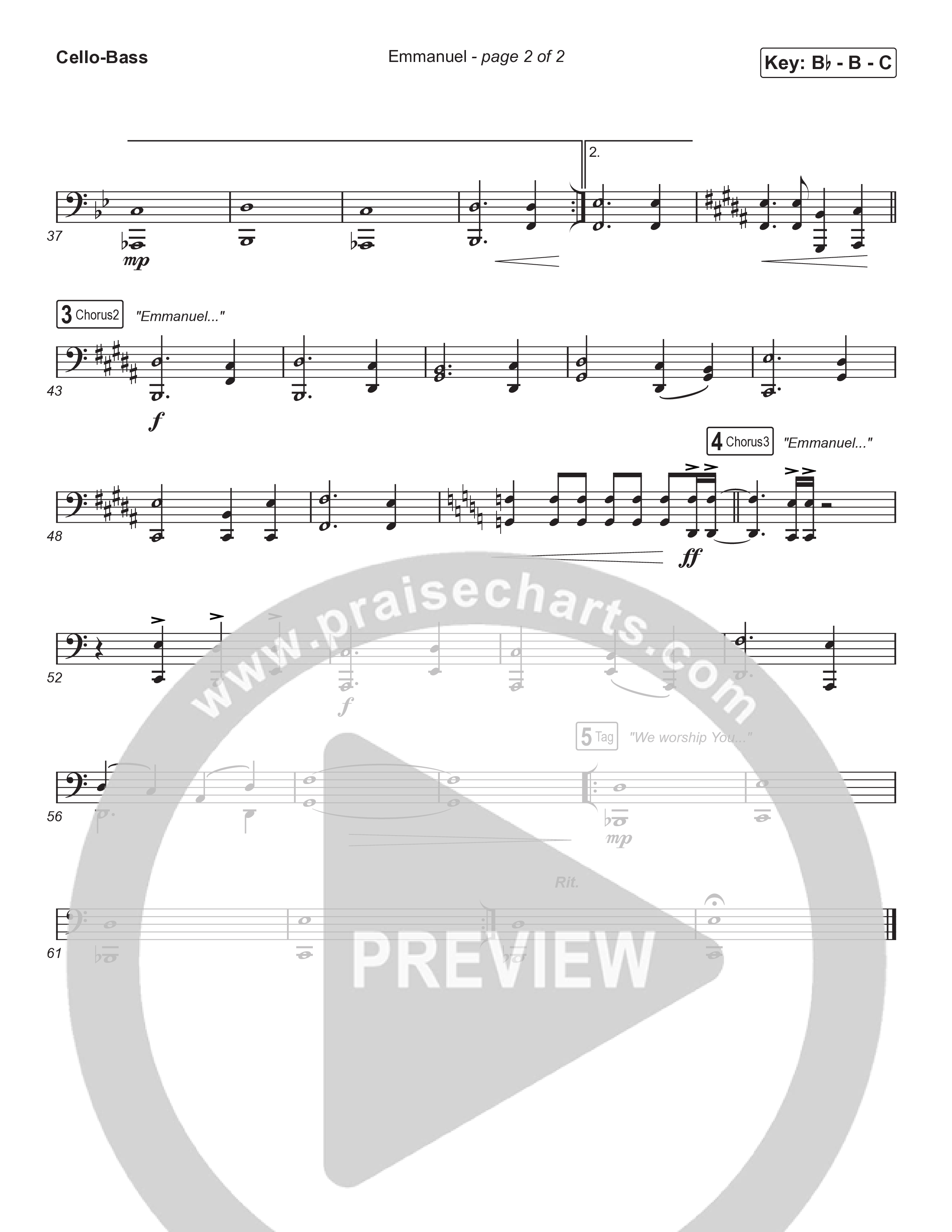 Emmanuel (Sing It Now) Cello/Bass (Norman Hutchins / Arr. Luke Gambill)
