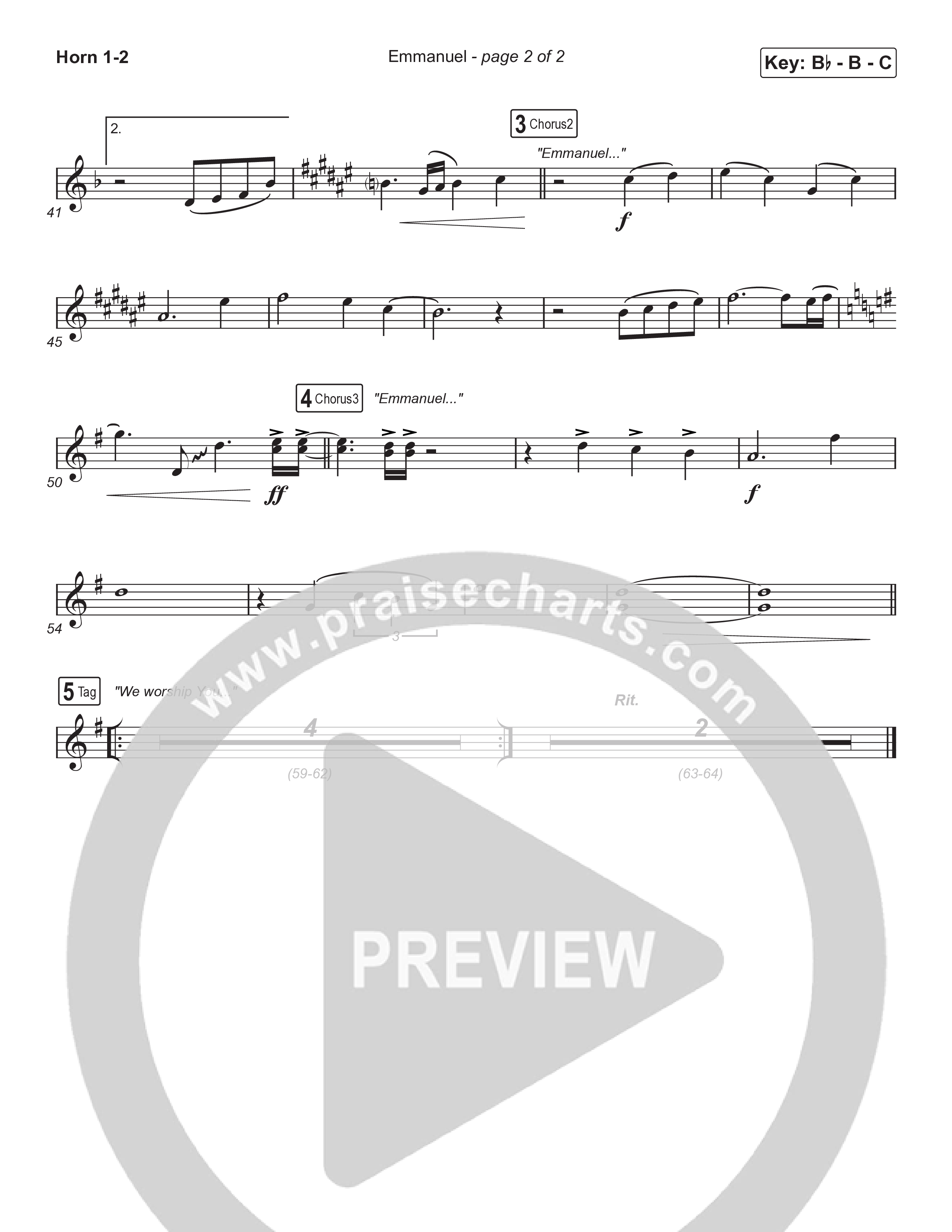 Emmanuel (Sing It Now) Brass Pack (Norman Hutchins / Arr. Luke Gambill)