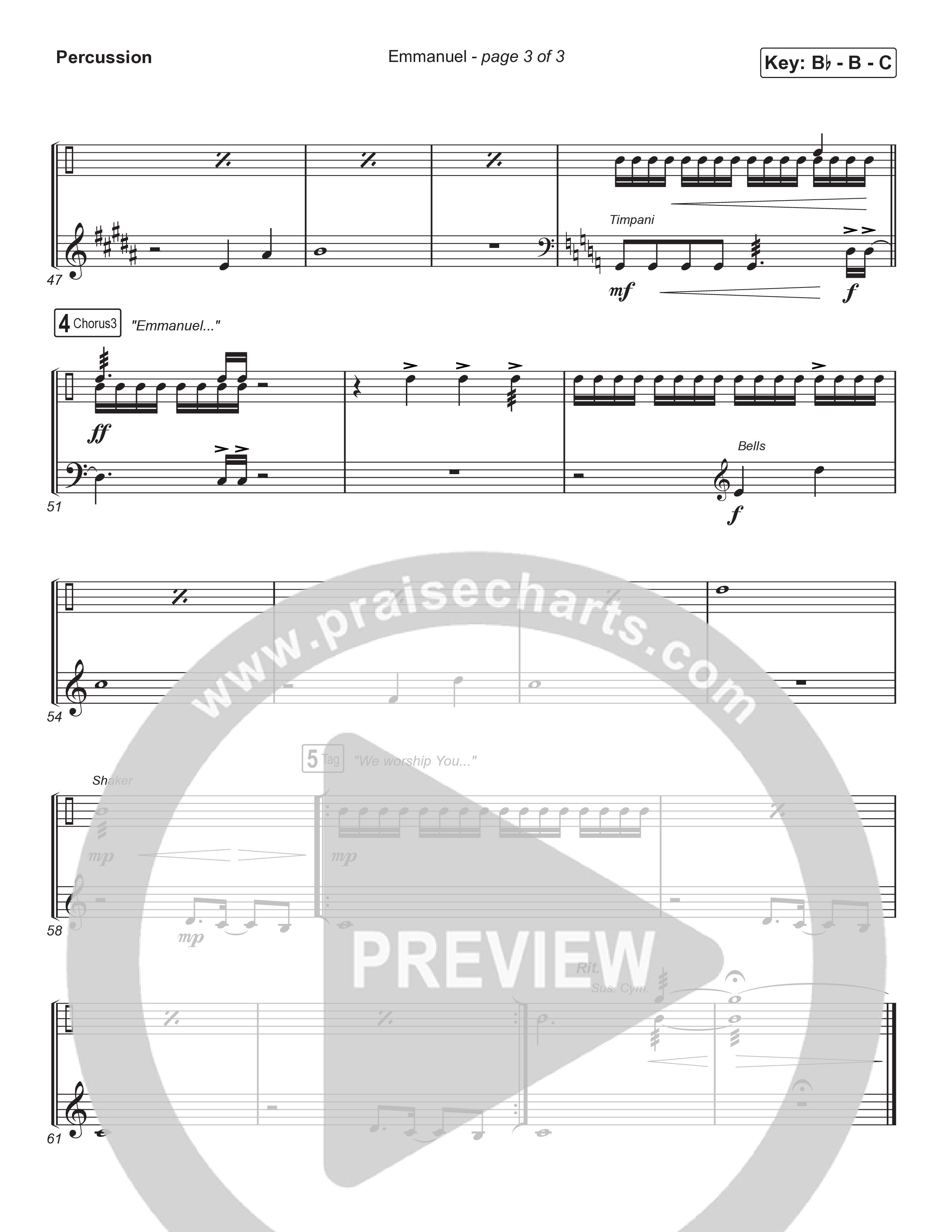 Emmanuel (Sing It Now) Percussion (Norman Hutchins / Arr. Luke Gambill)