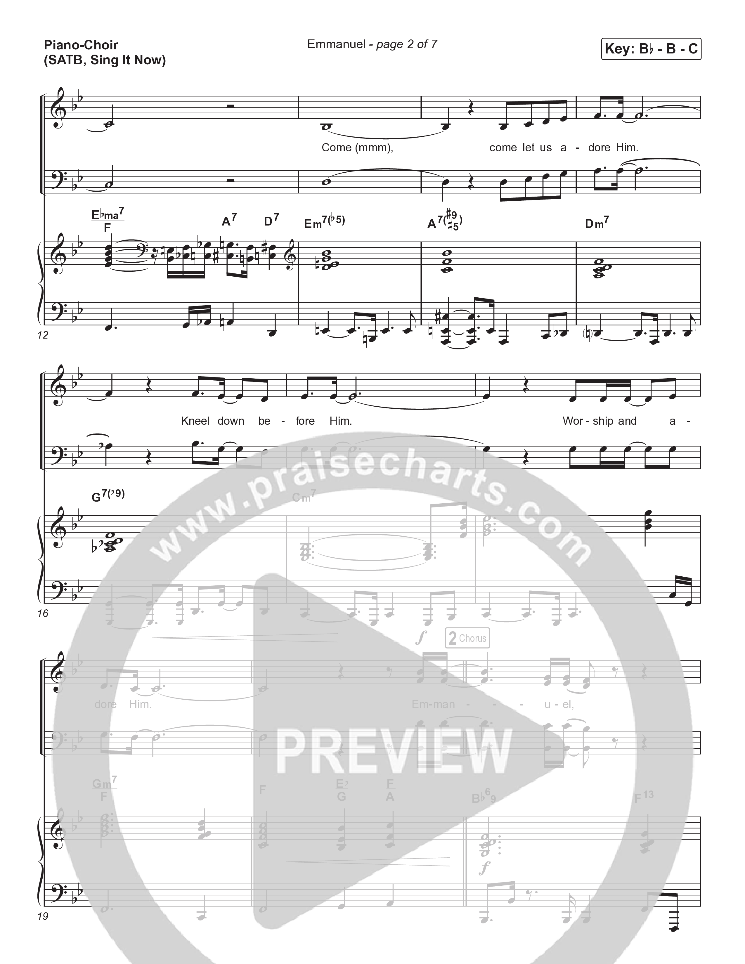 Emmanuel (Sing It Now) Piano/Choir (SATB) (Norman Hutchins / Arr. Luke Gambill)