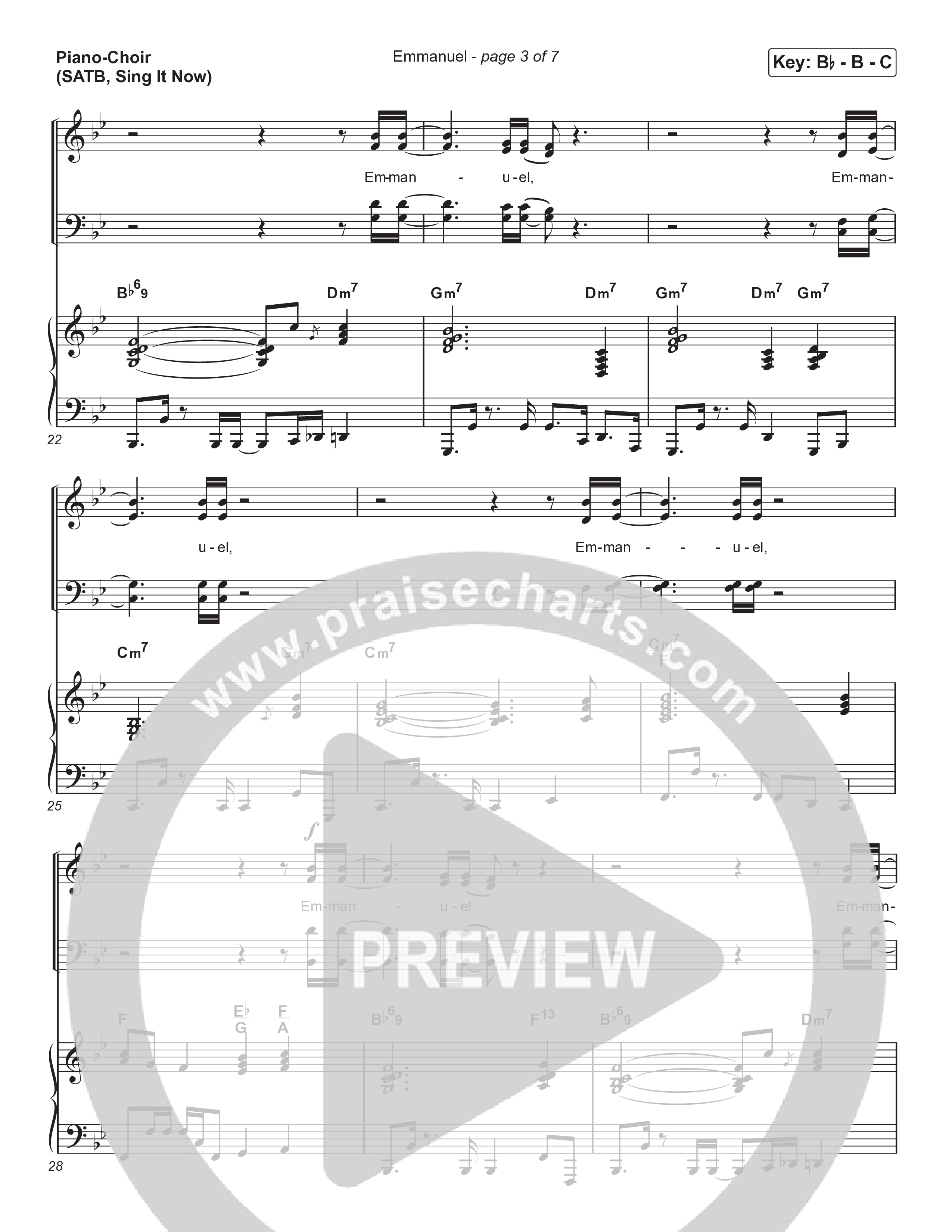 Emmanuel (Sing It Now) Piano/Choir (SATB) (Norman Hutchins / Arr. Luke Gambill)