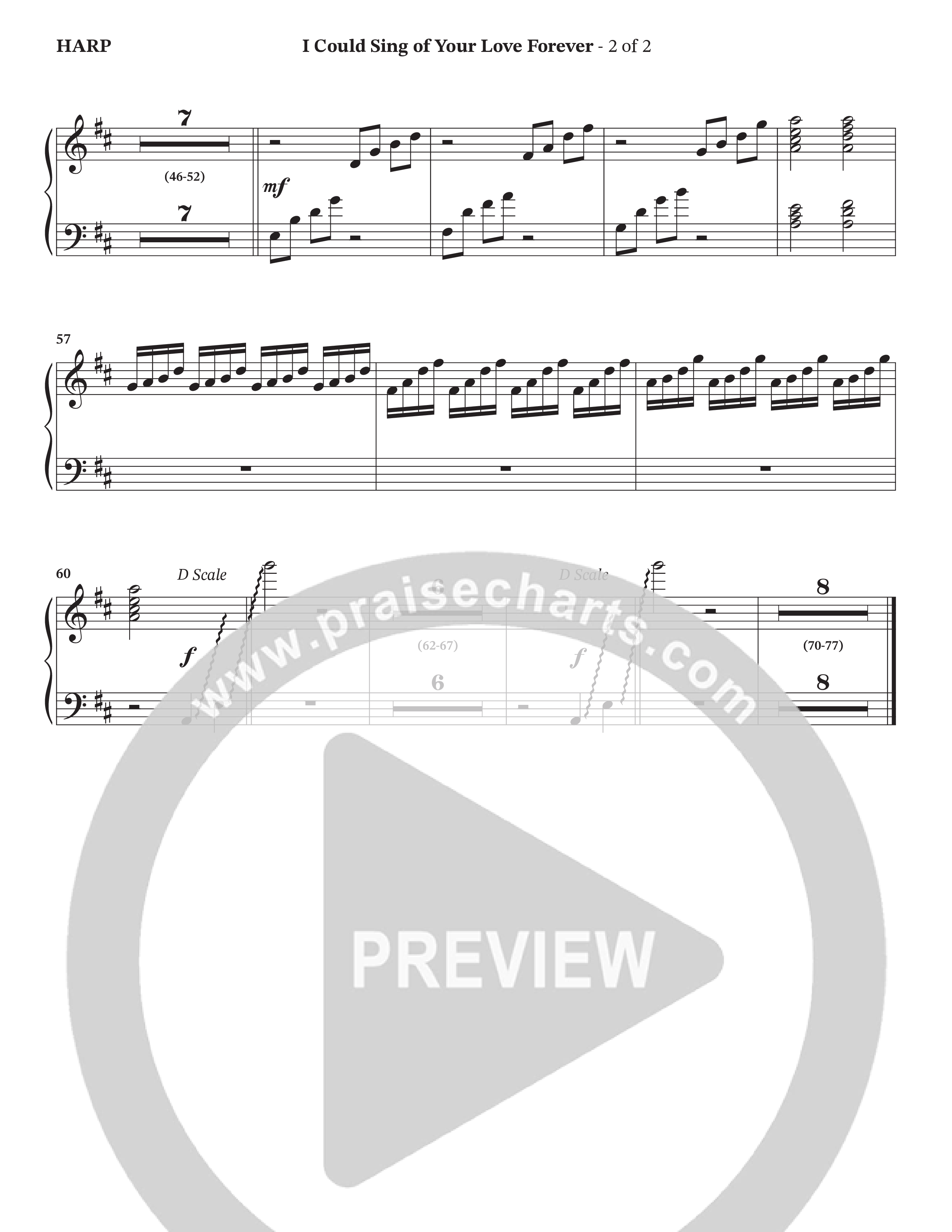 I Could Sing Of Your Love Forever (Choral Anthem SATB) Harp (StowTown Worship / Ally Carter)