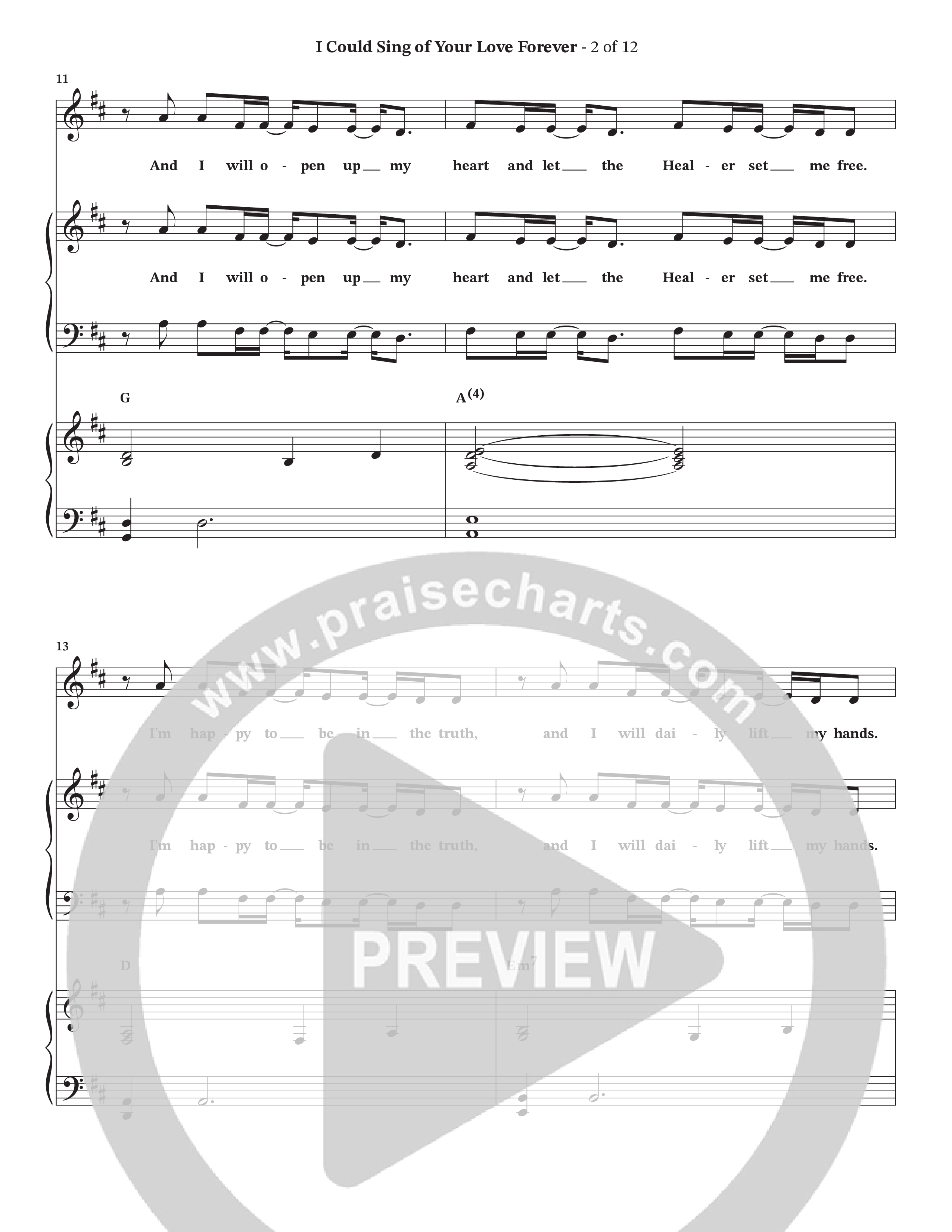 I Could Sing Of Your Love Forever (Choral Anthem SATB) Anthem (SATB/Piano) (StowTown Worship / Ally Carter)