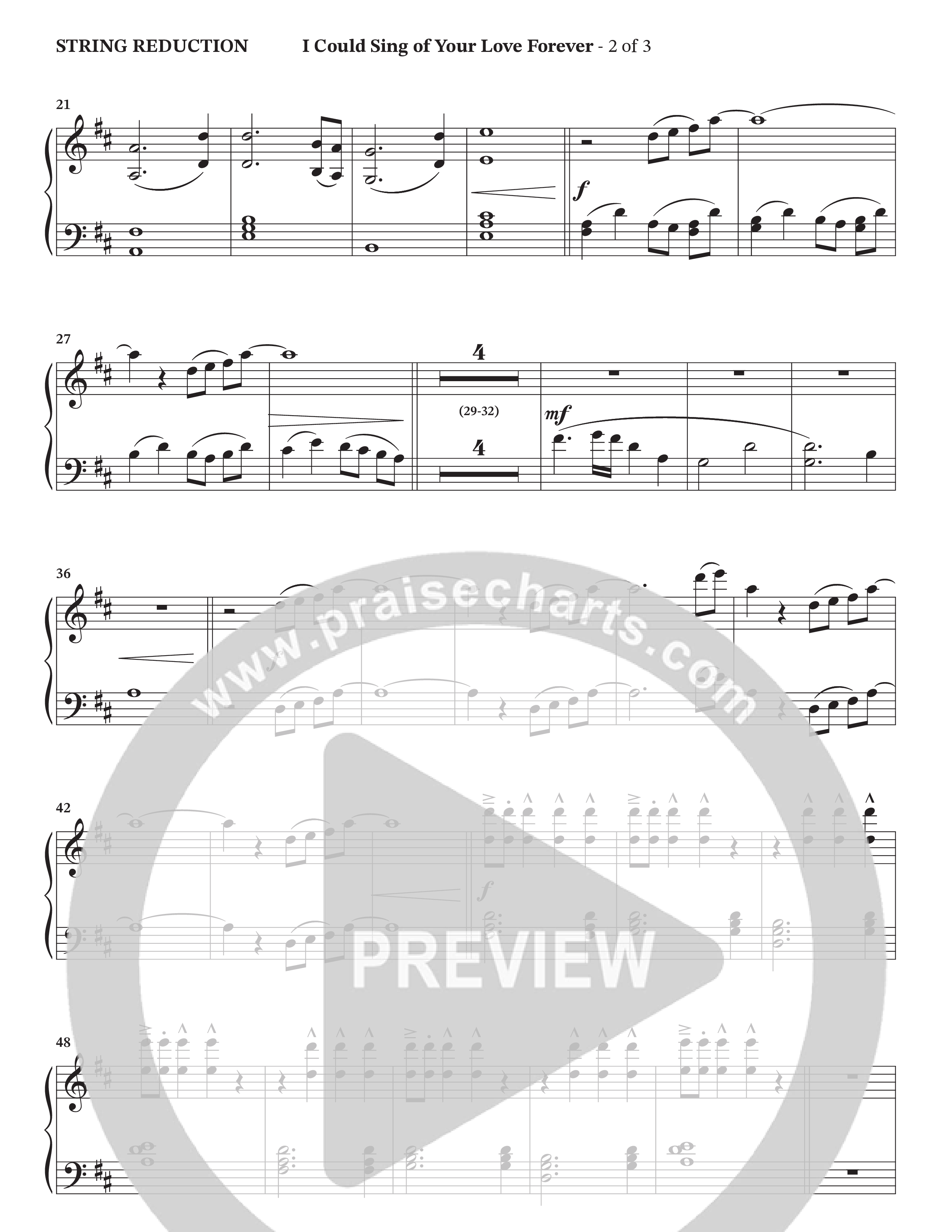 I Could Sing Of Your Love Forever (Choral Anthem SATB) String Reduction (StowTown Worship / Ally Carter)