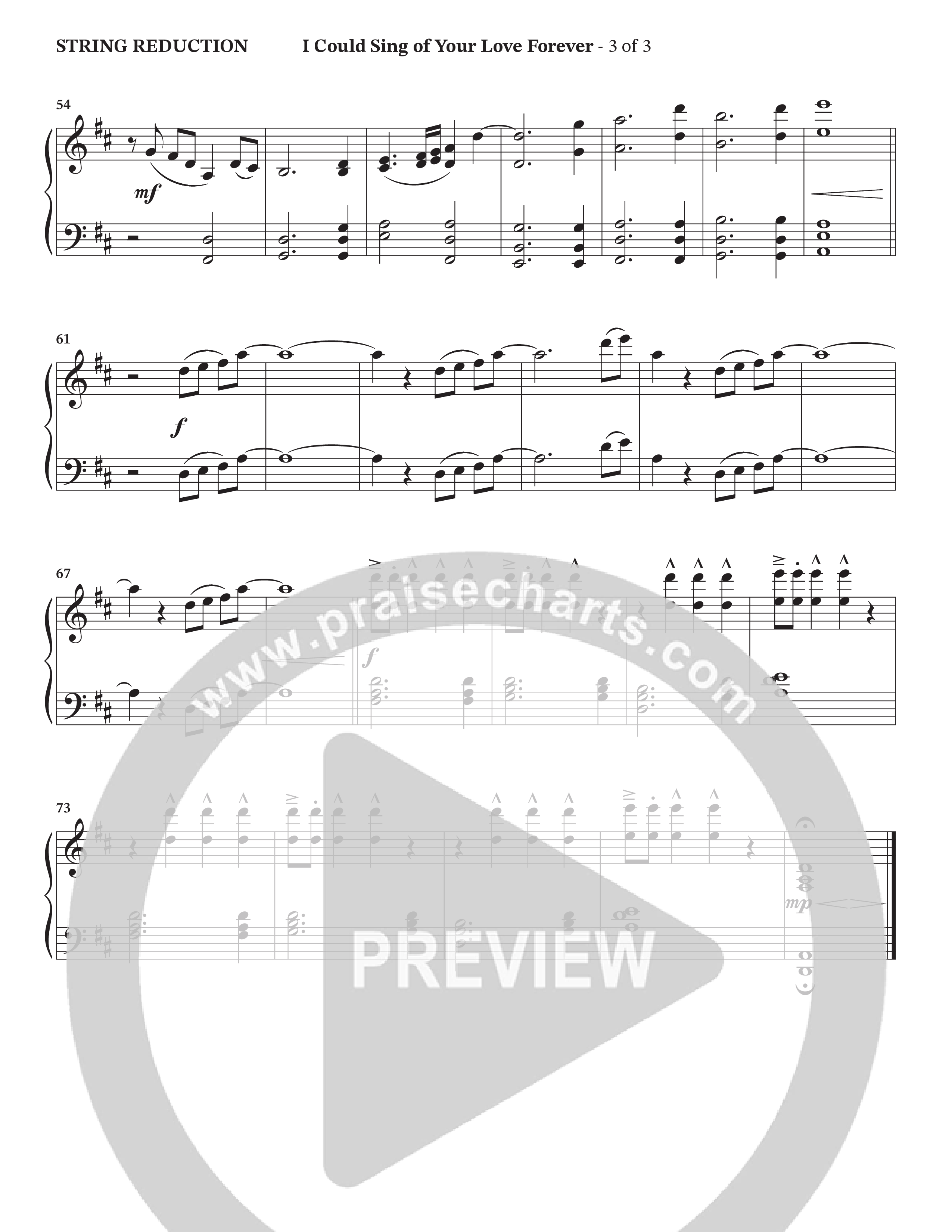I Could Sing Of Your Love Forever (Choral Anthem SATB) String Reduction (StowTown Worship / Ally Carter)