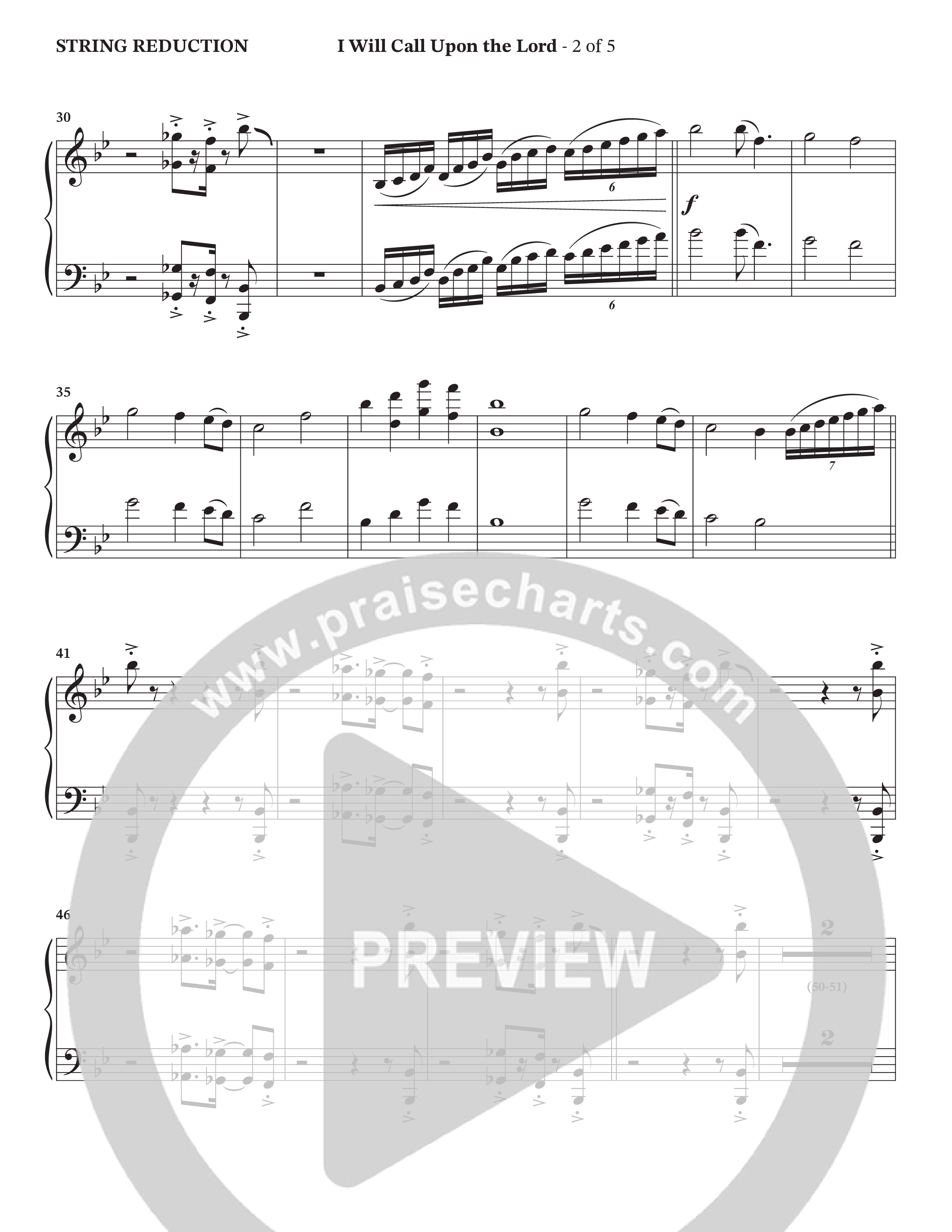 I Will Call Upon The Lord (Choral Anthem SATB) String Reduction (StowTown Worship / TaRanda Greene)