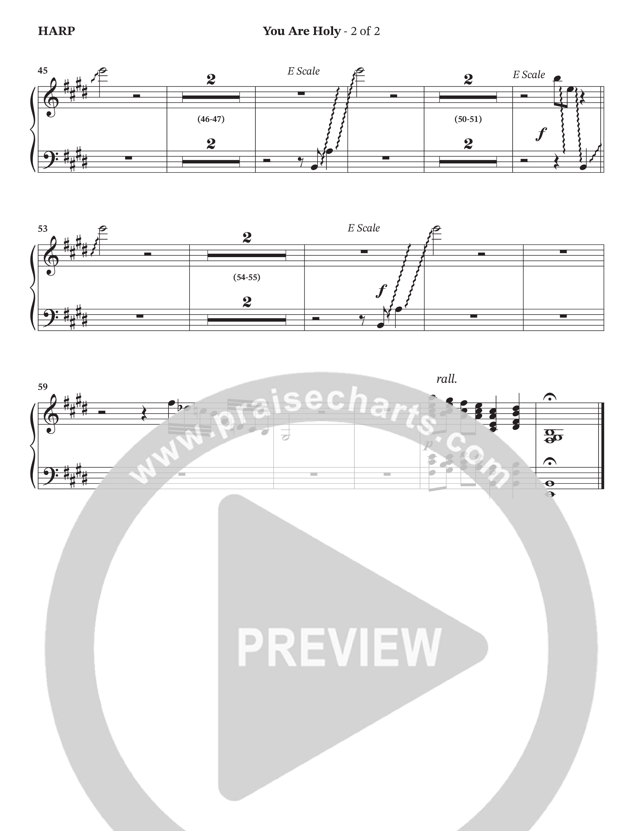 You Are Holy (Choral Anthem SATB) Harp (StowTown Worship / TaRanda Greene)