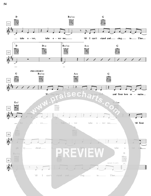 Take Over Lead Sheet (Parachute Band)