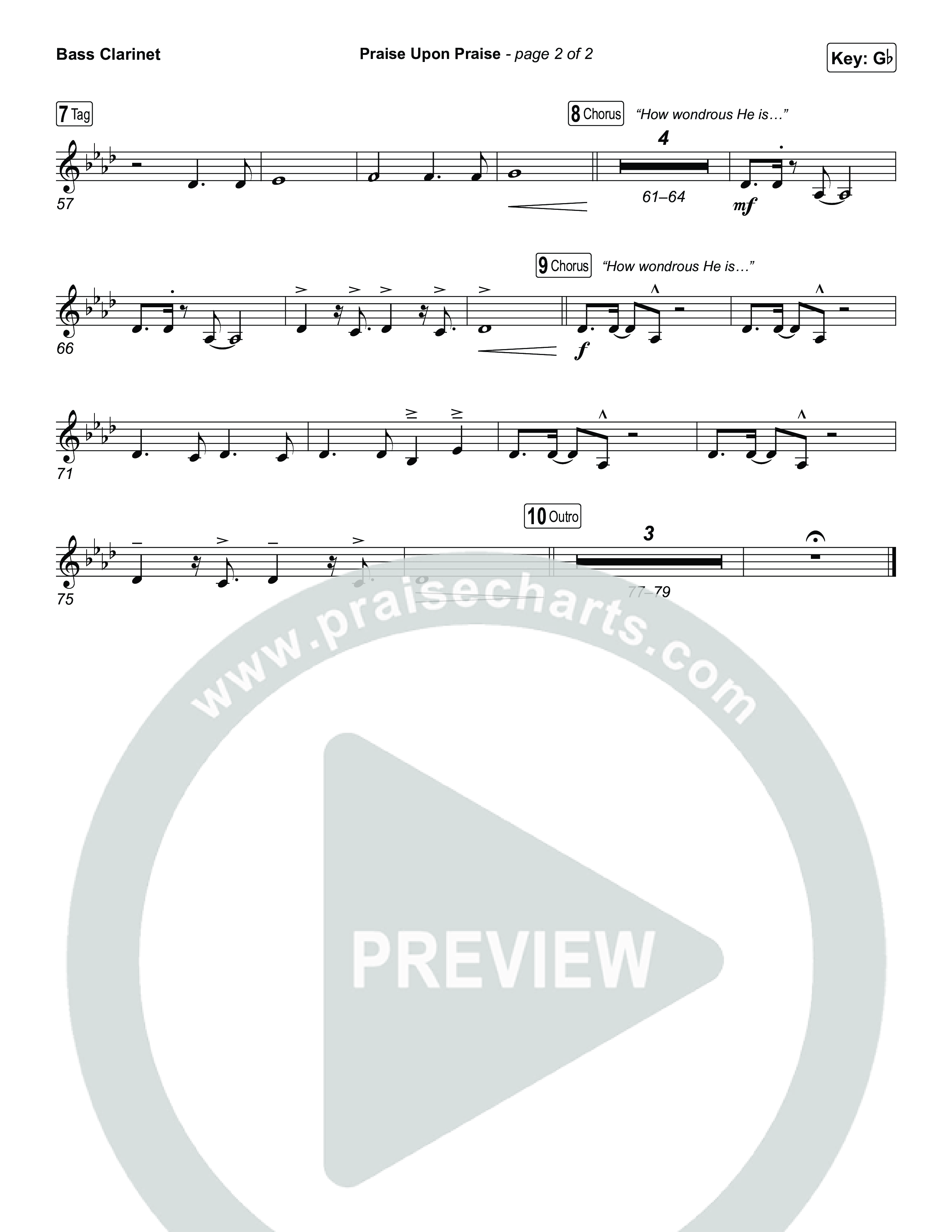 Praise Upon Praise Bass Clarinet (Shane & Shane)