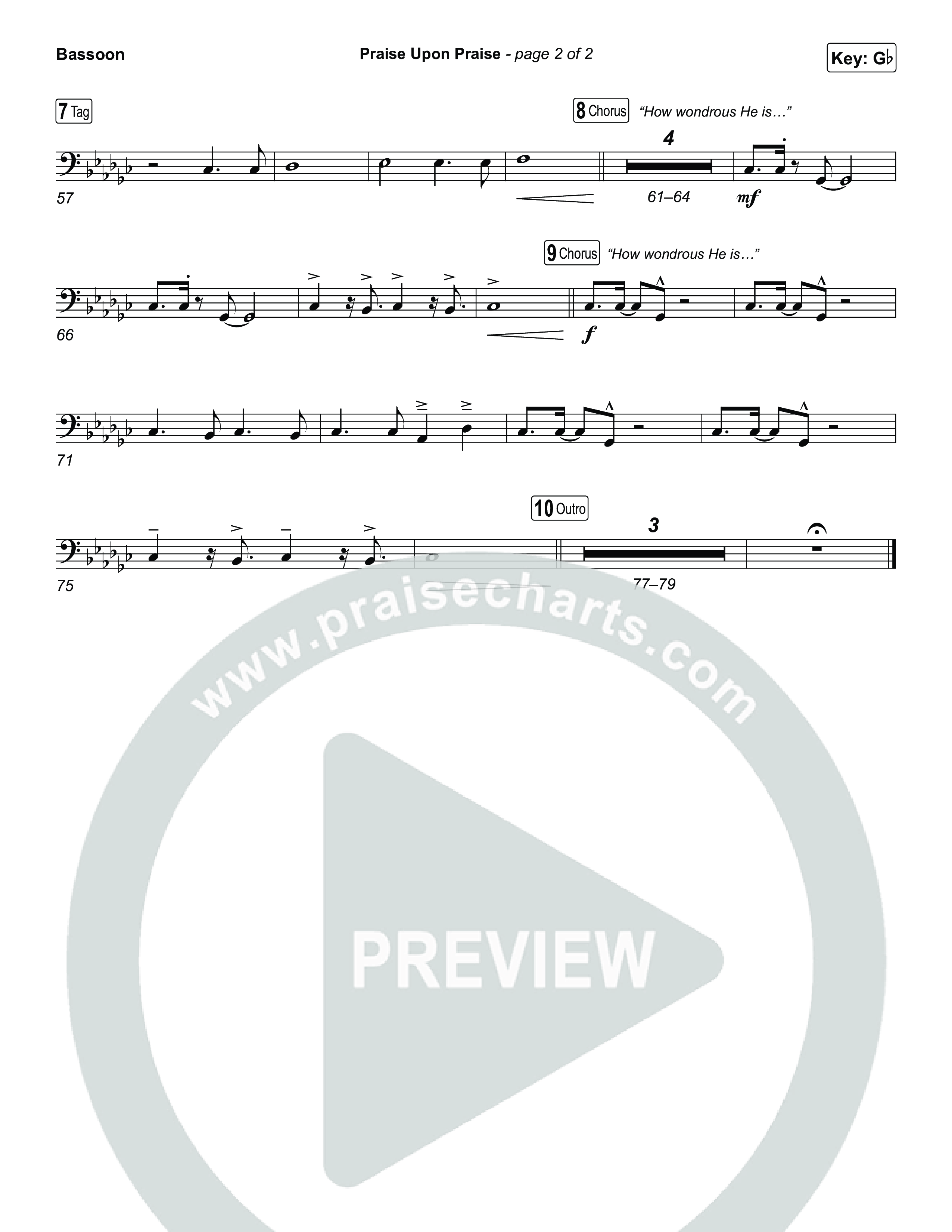 Praise Upon Praise Bassoon (Shane & Shane)