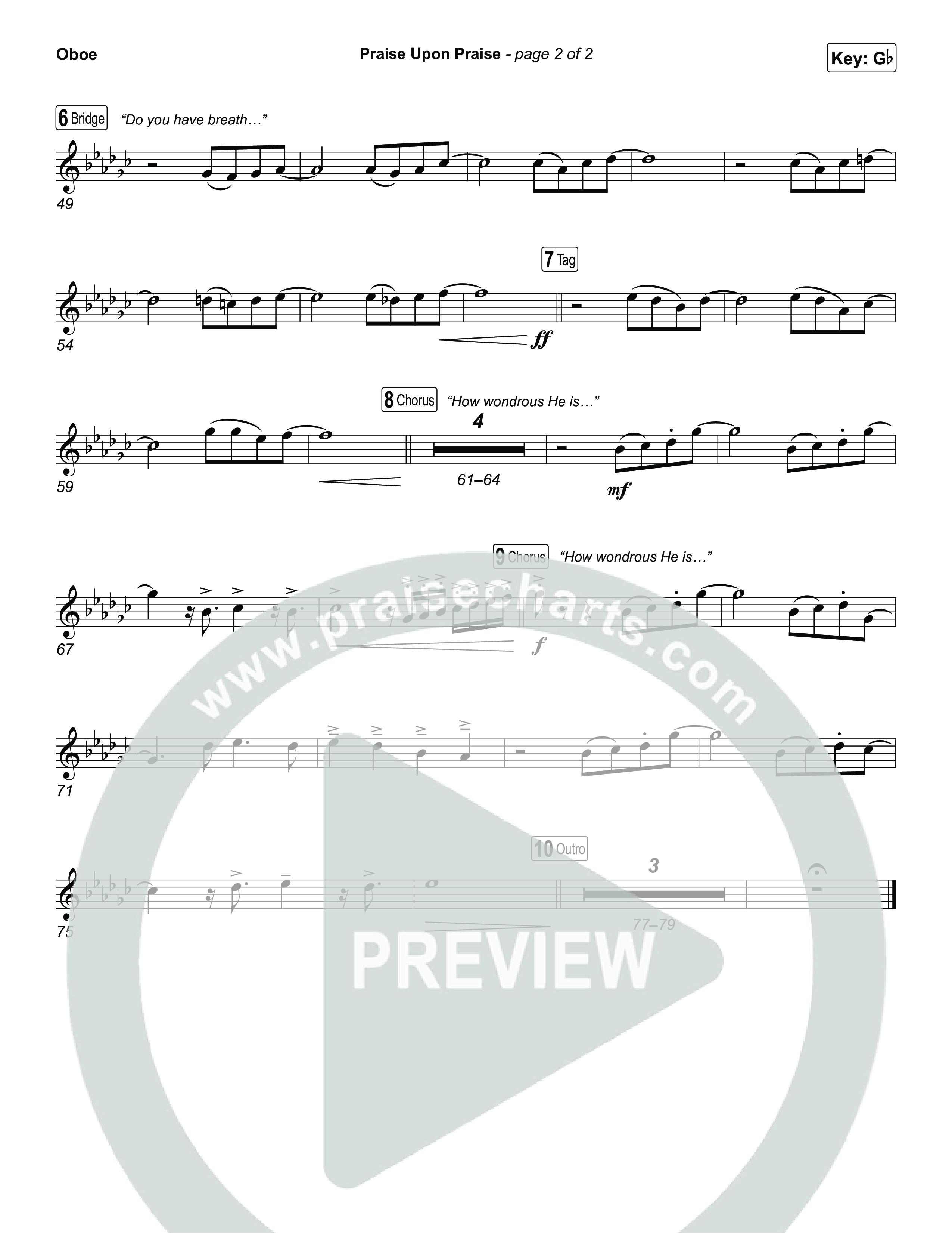 Praise Upon Praise Oboe (Shane & Shane)