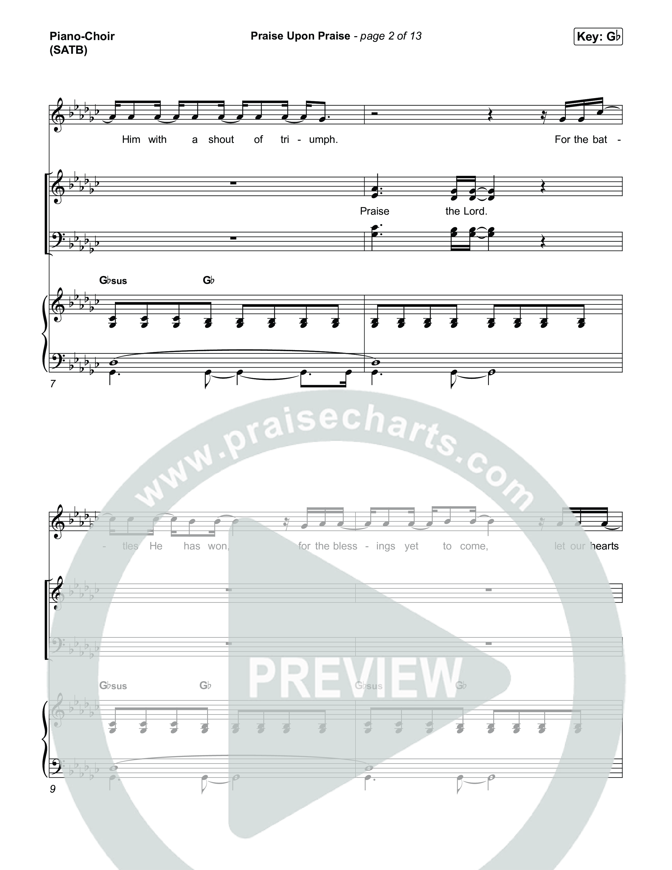 Praise Upon Praise Piano/Vocal Pack (Shane & Shane)