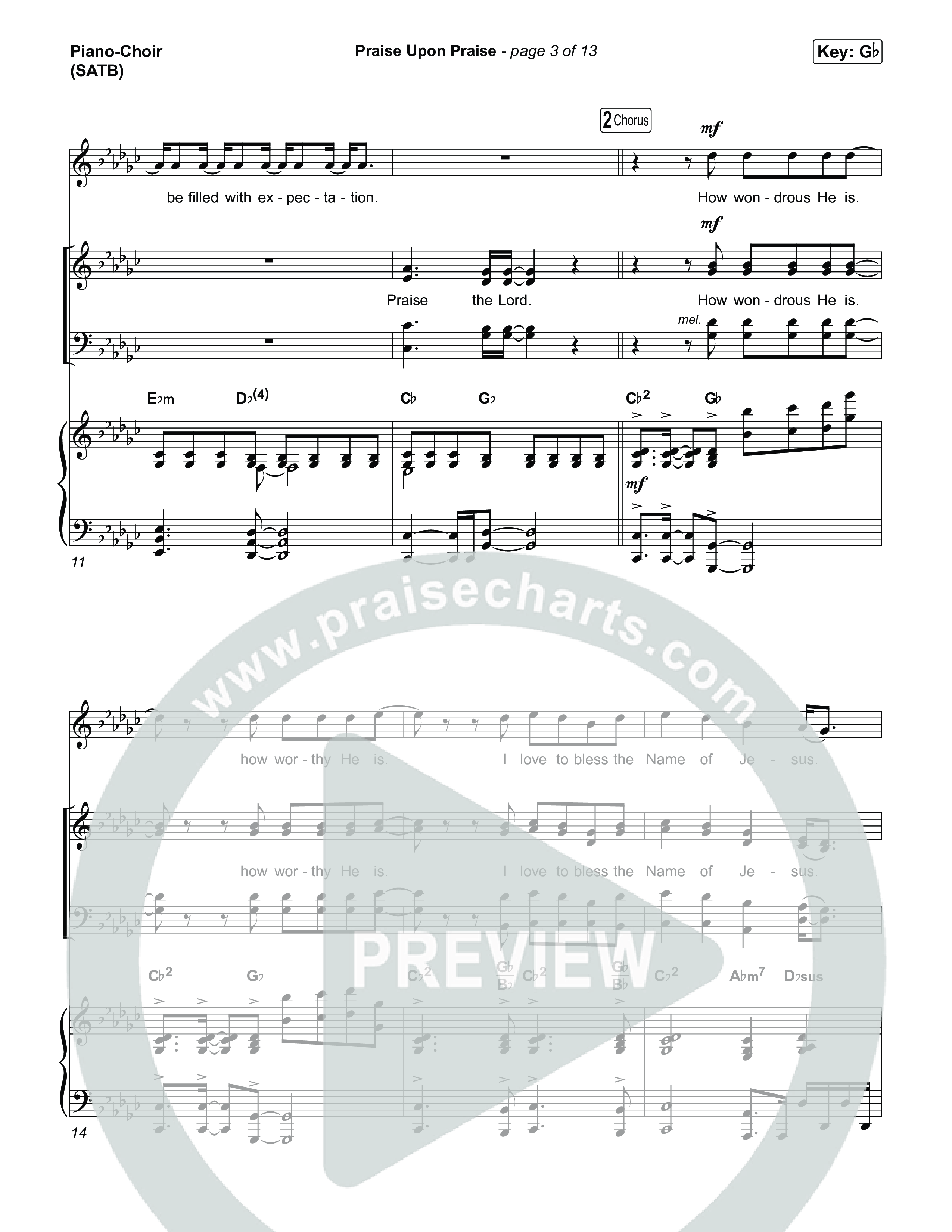 Praise Upon Praise Piano/Vocal Pack (Shane & Shane)