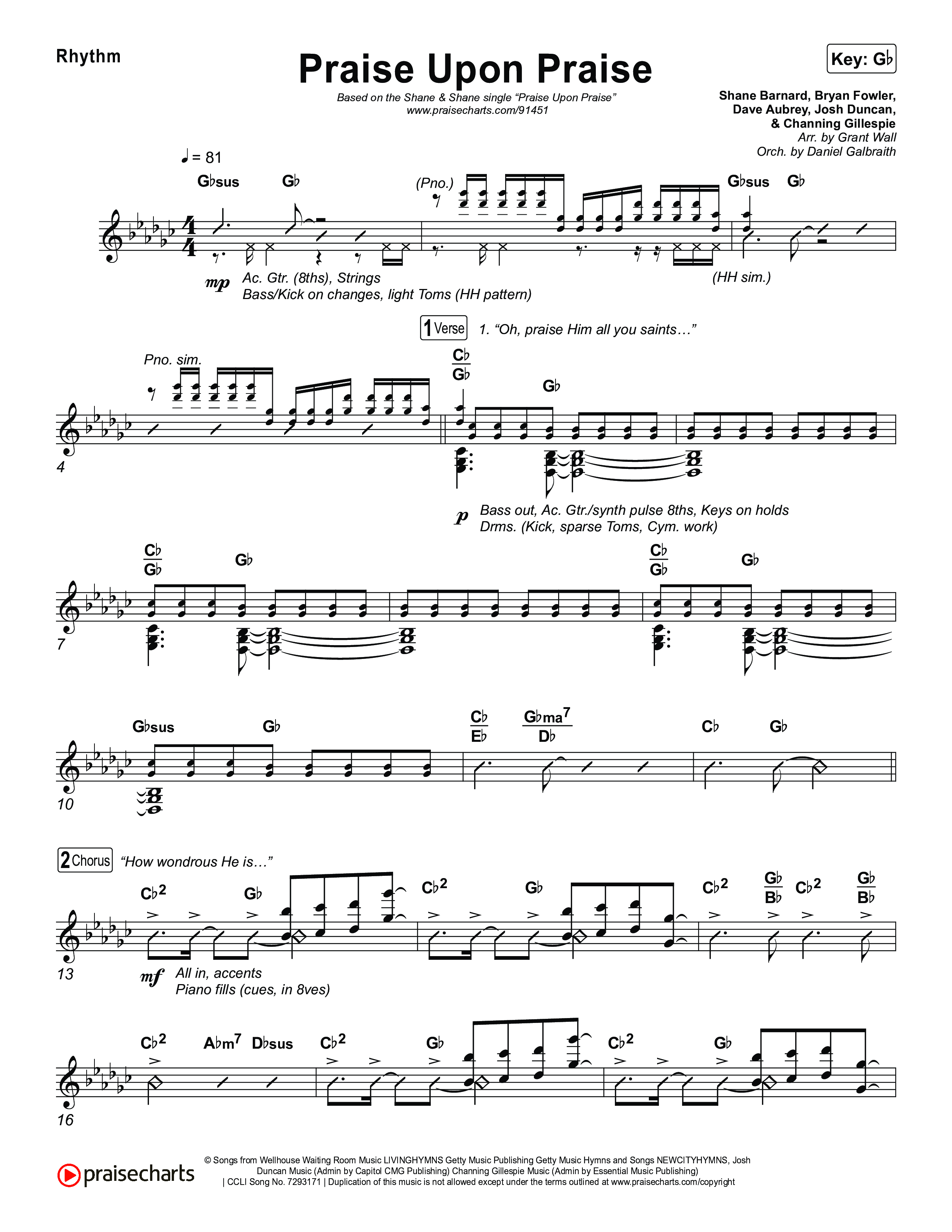 Praise Upon Praise Rhythm Pack (Shane & Shane)