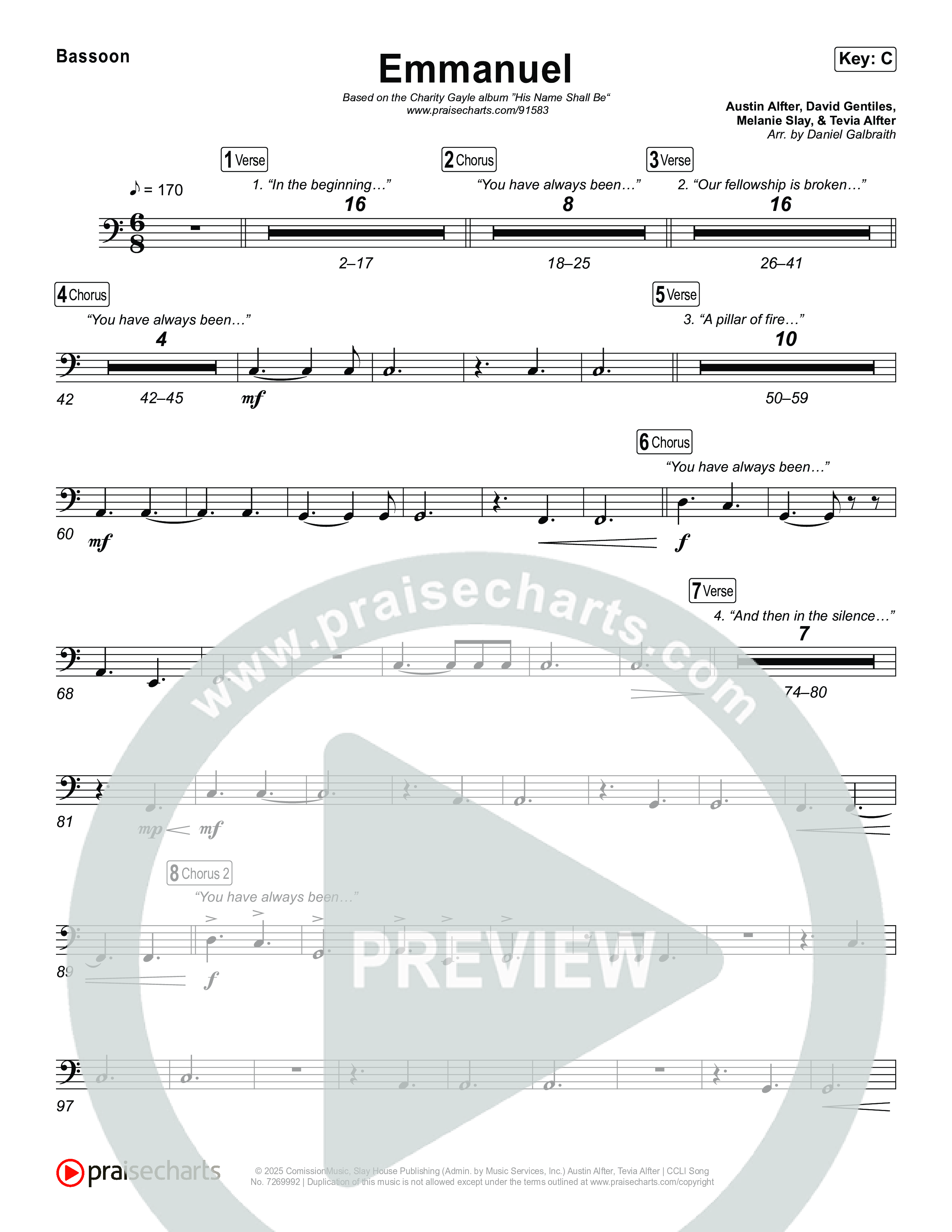 Emmanuel (Live) Bassoon (Charity Gayle / Ryan Kennedy)