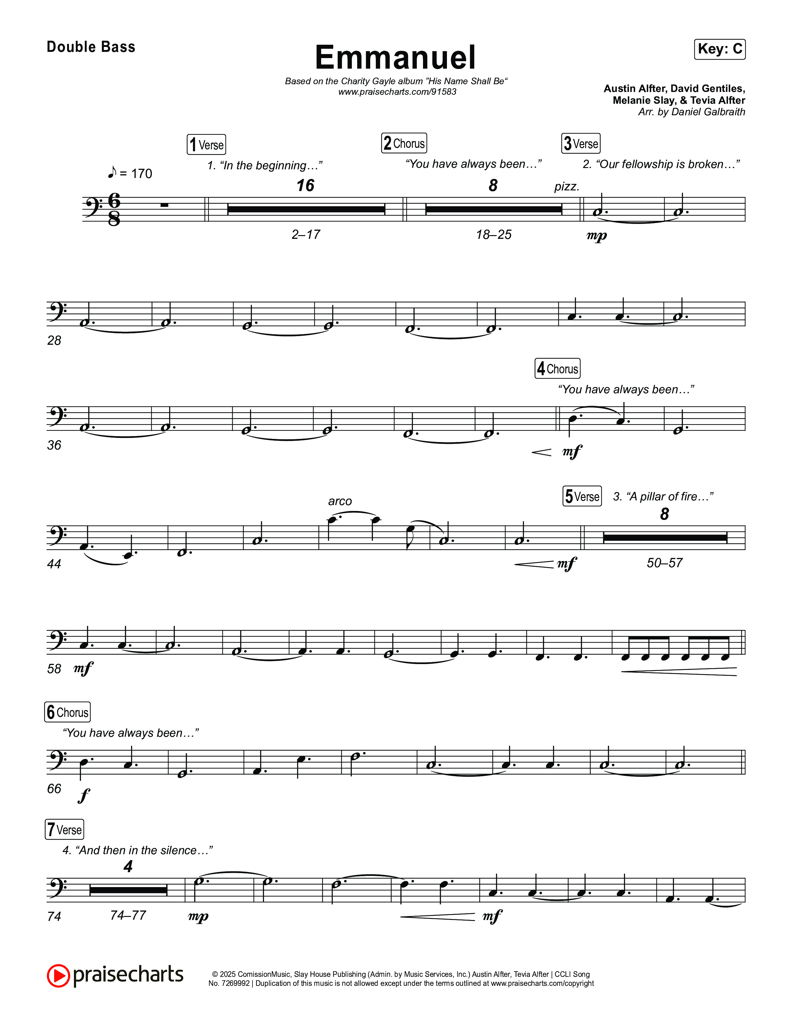 Emmanuel (Live) String Bass (Charity Gayle / Ryan Kennedy)