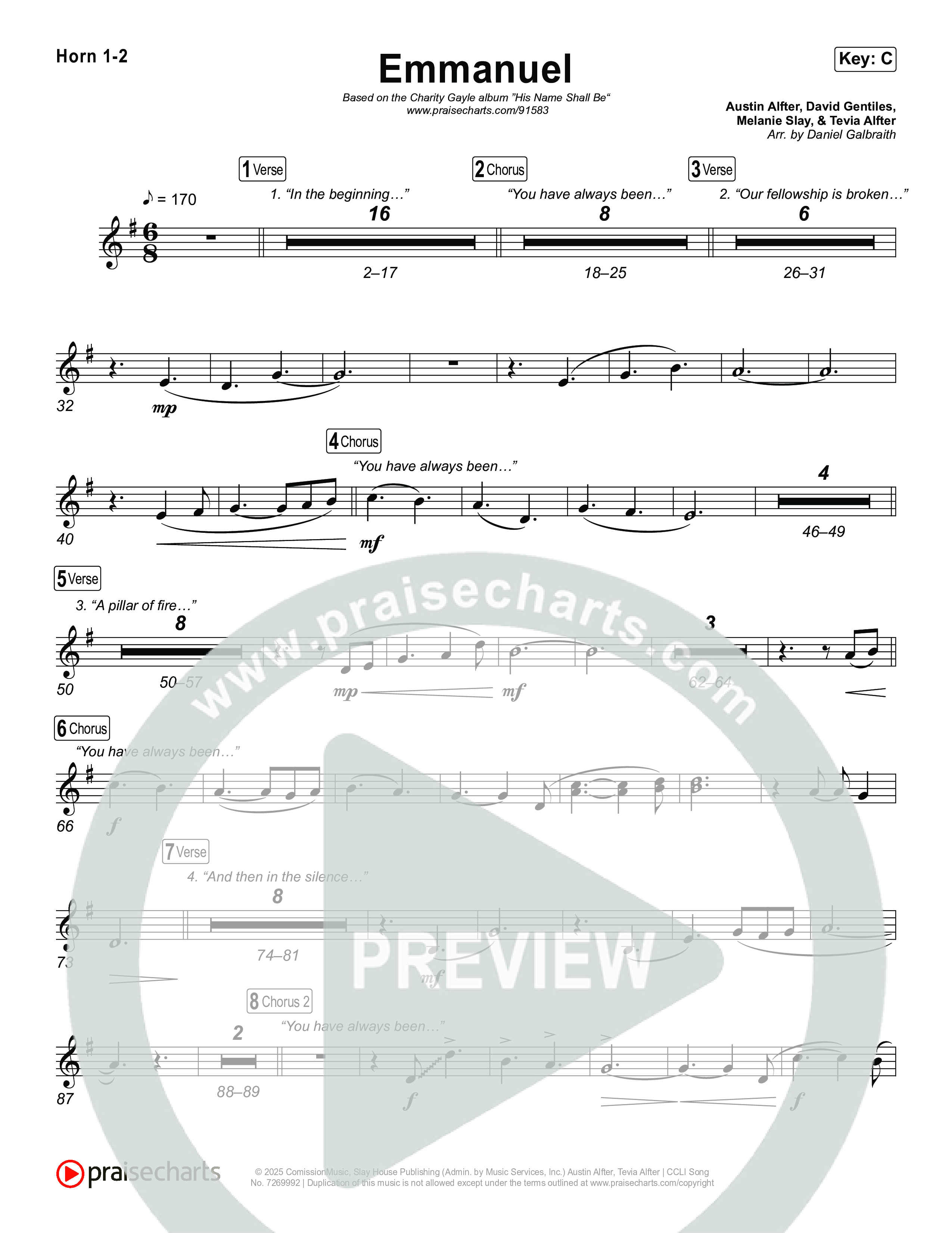 Emmanuel (Live) Brass Pack (Charity Gayle / Ryan Kennedy)