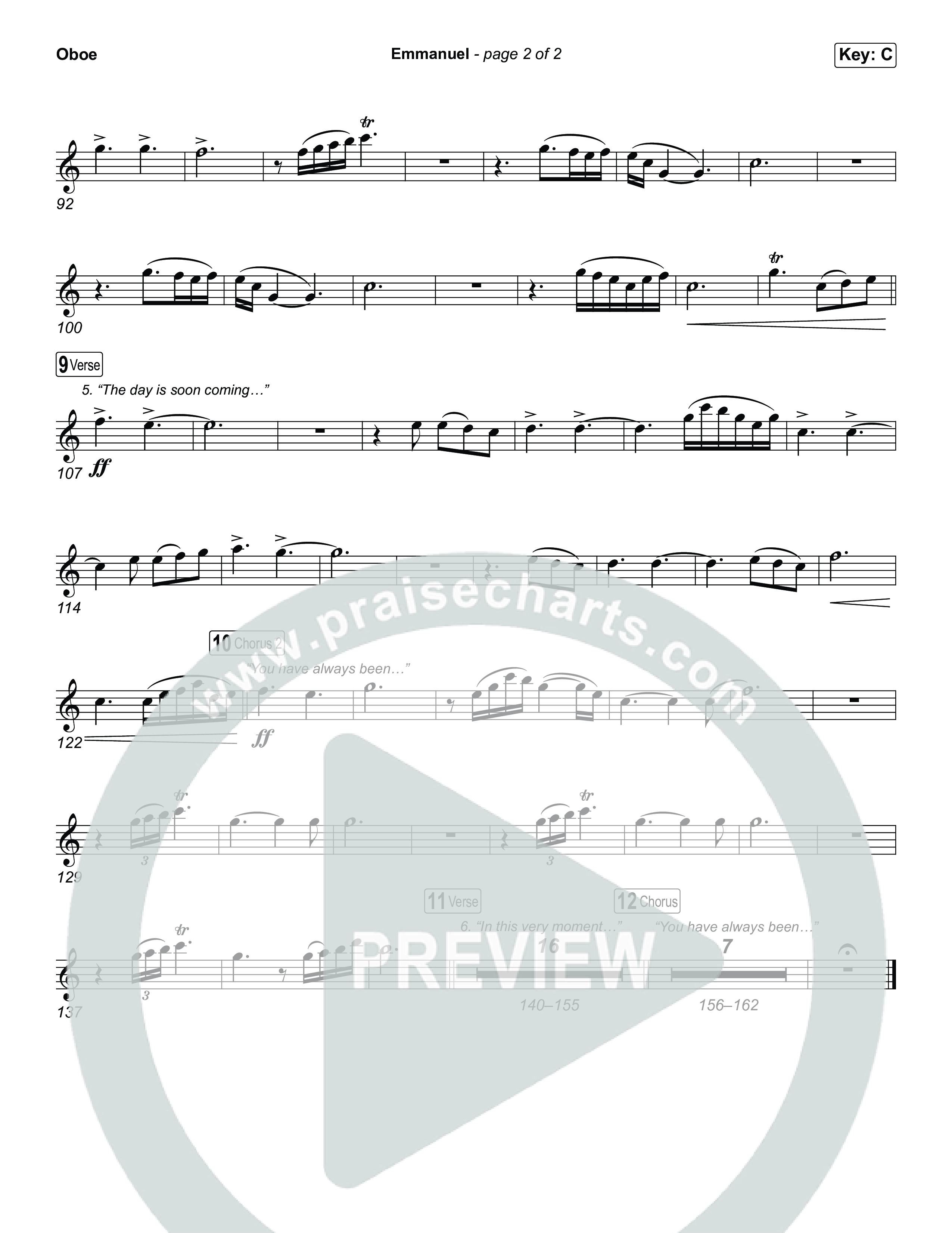 Emmanuel (Live) Oboe (Charity Gayle / Ryan Kennedy)