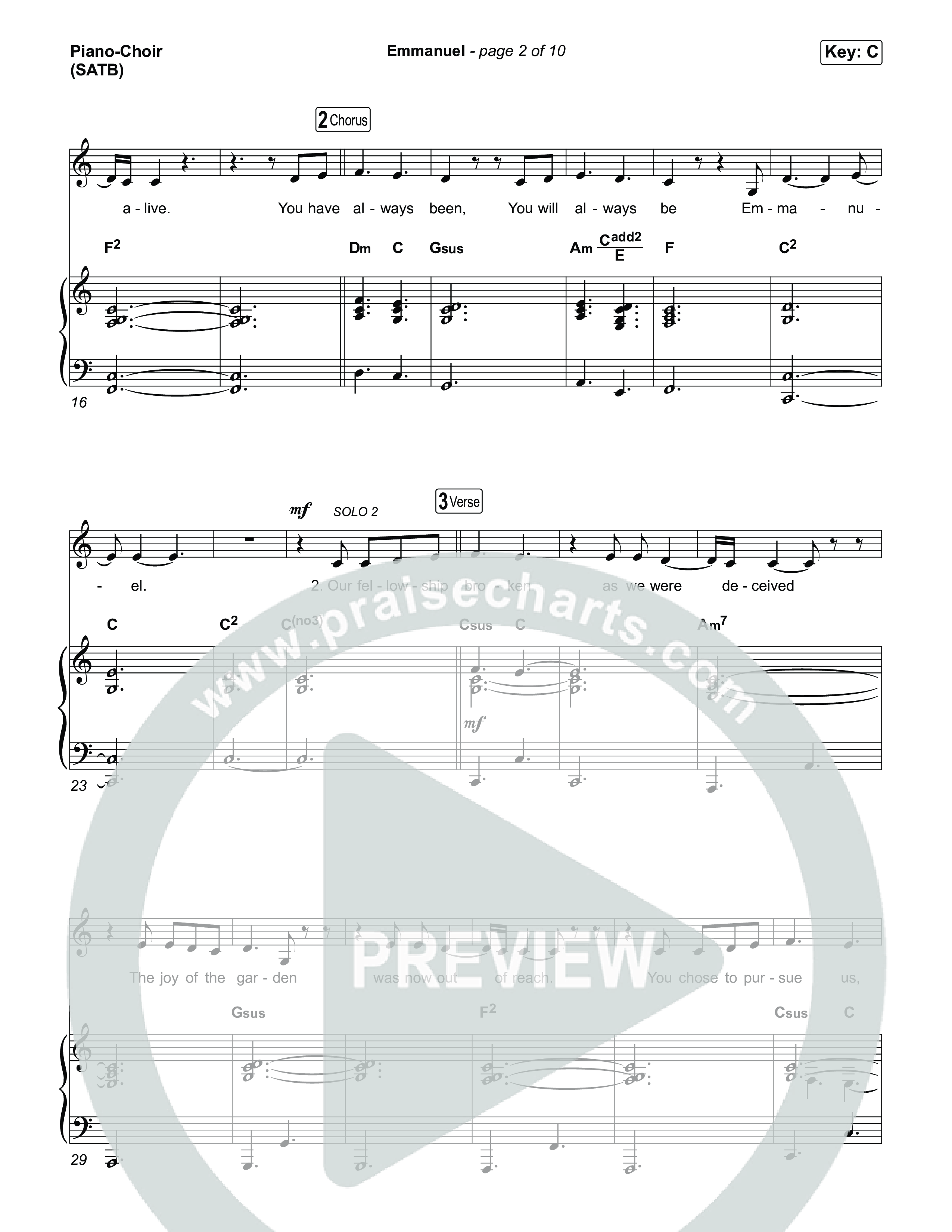 Emmanuel (Live) Piano/Vocal Pack (Charity Gayle / Ryan Kennedy)