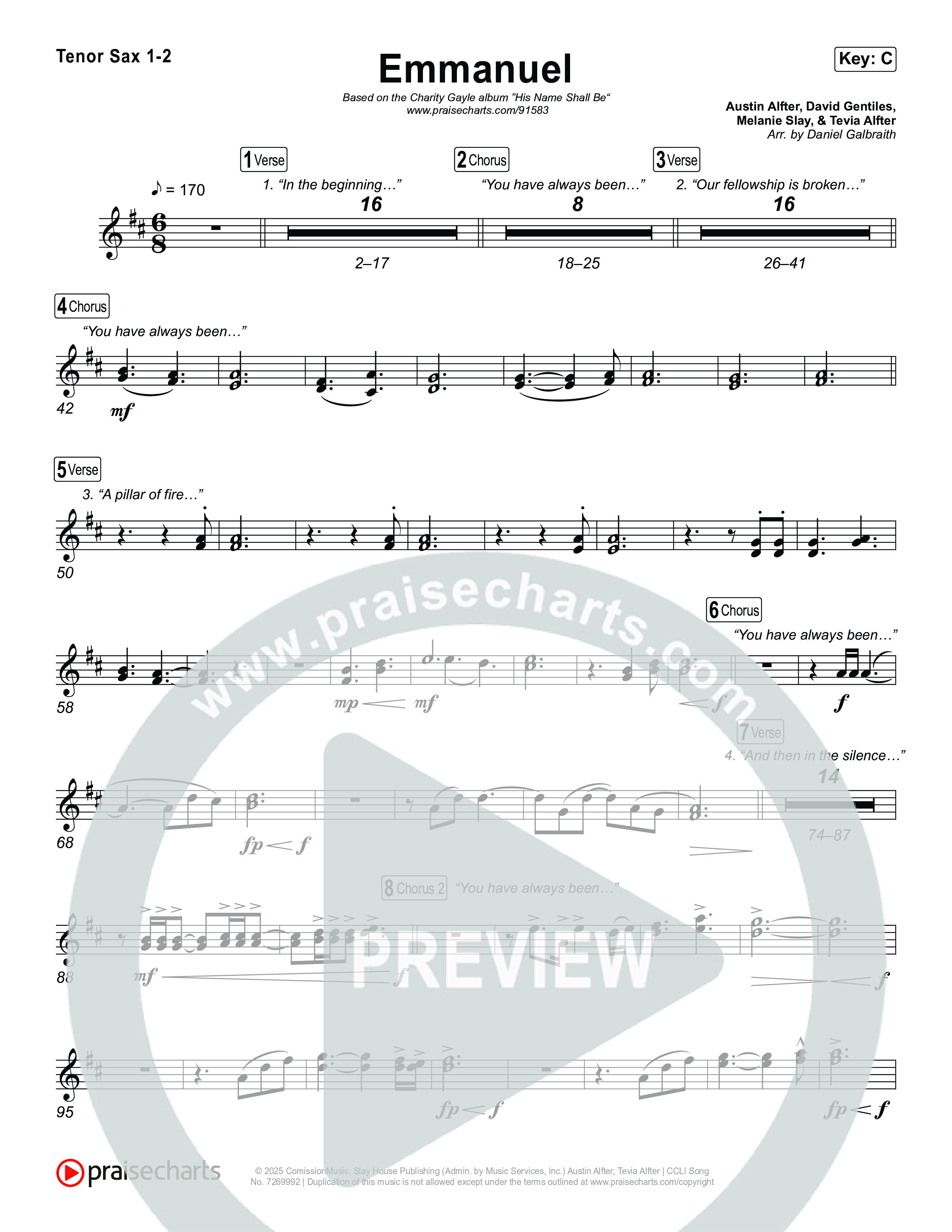 Emmanuel (Live) Sax Pack (Charity Gayle / Ryan Kennedy)