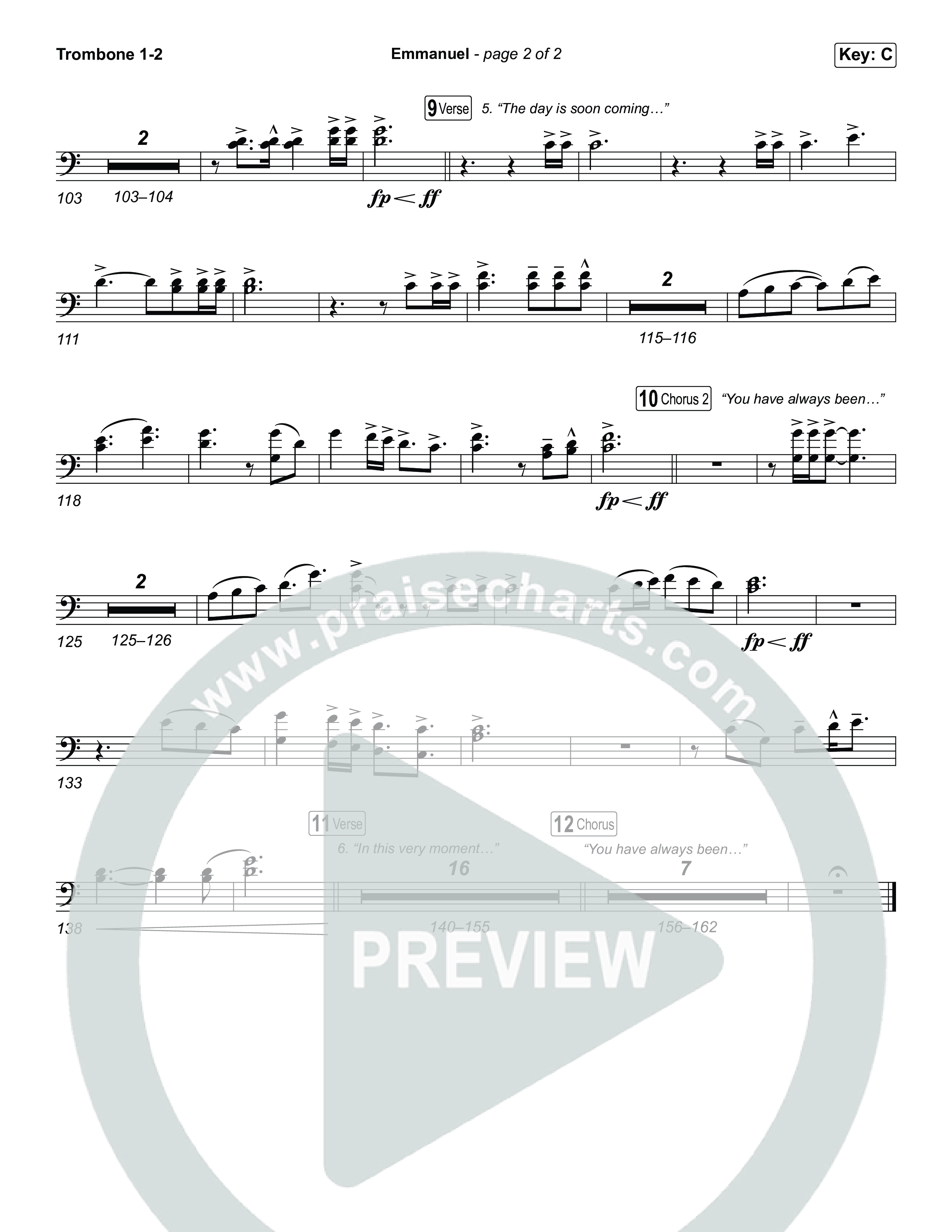 Emmanuel (Live) Trombone 1,2 (Charity Gayle / Ryan Kennedy)