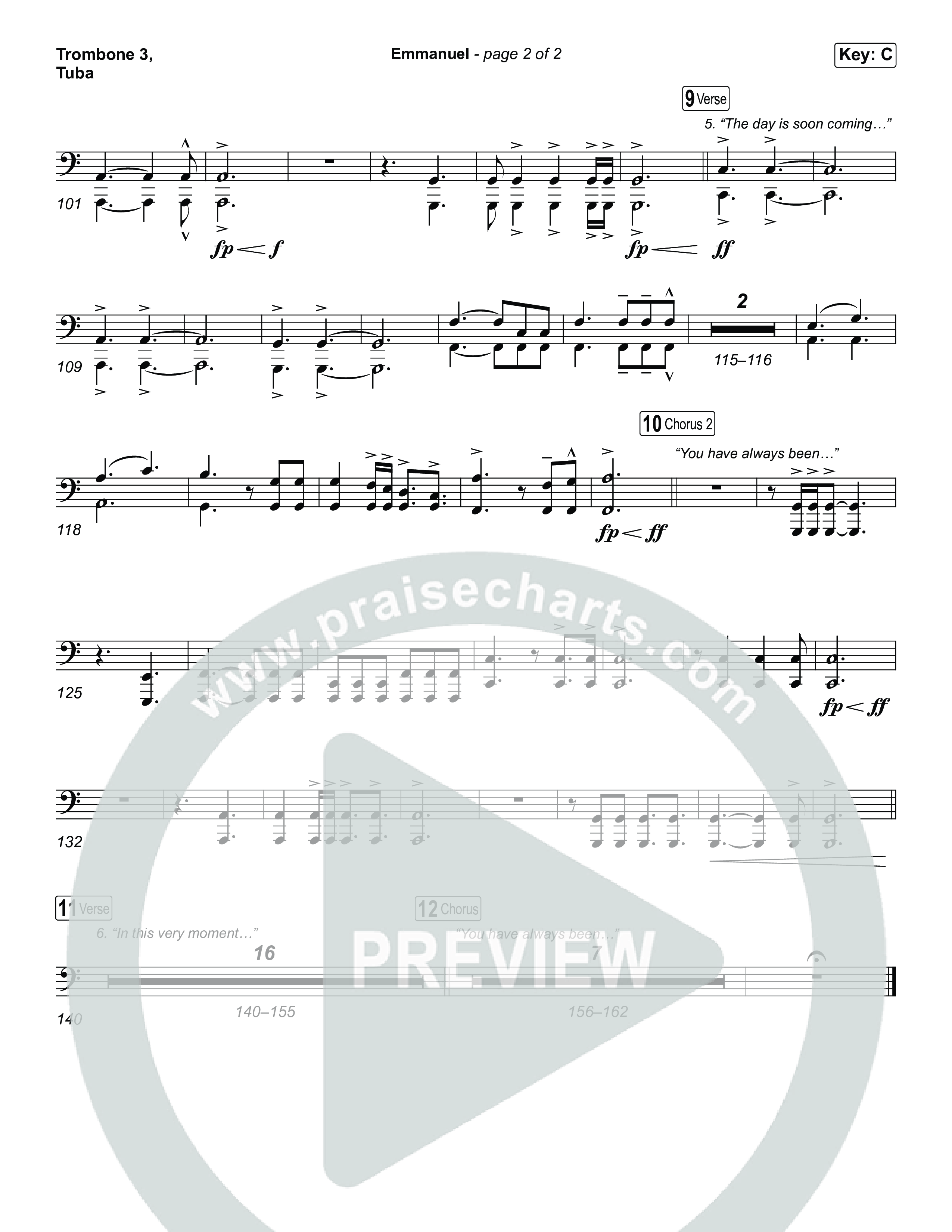 Emmanuel (Live) Trombone 3/Tuba (Charity Gayle / Ryan Kennedy)