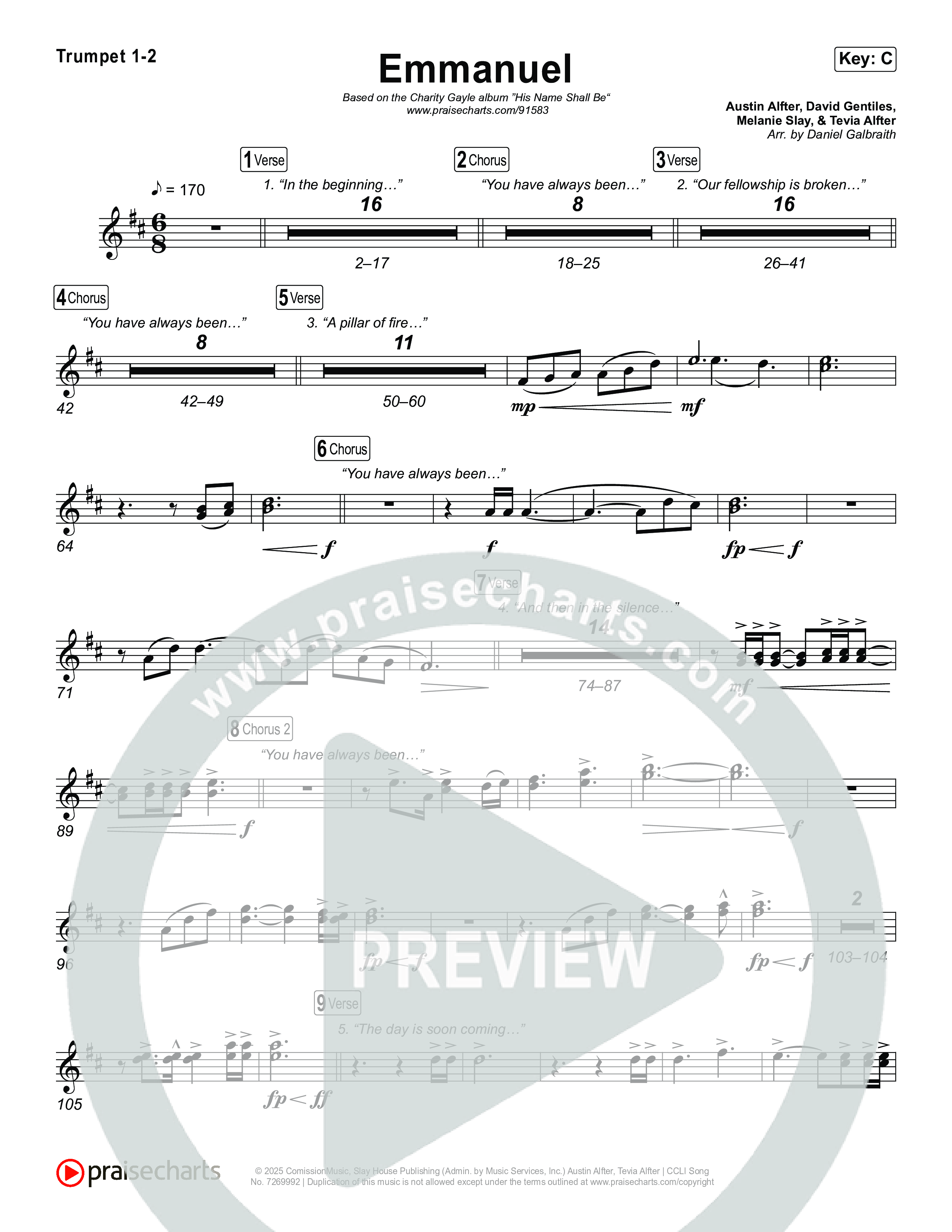 Emmanuel (Live) Brass Pack (Charity Gayle / Ryan Kennedy)