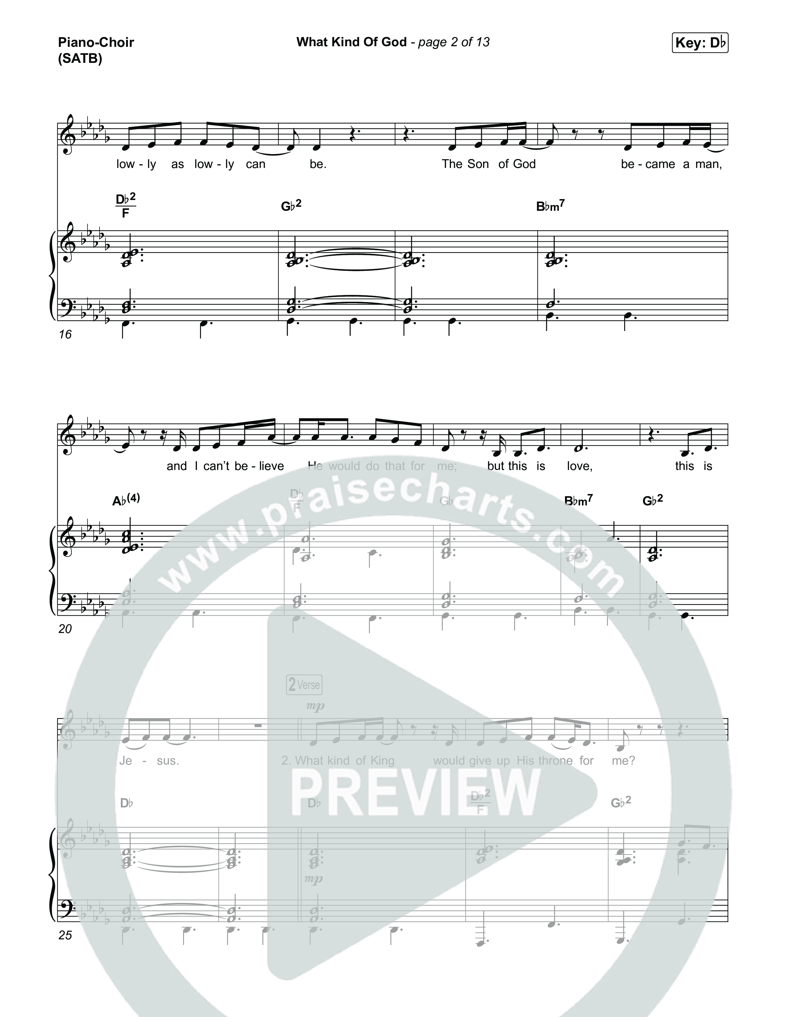 What Kind Of God Piano/Vocal (SATB) (Charity Gayle)