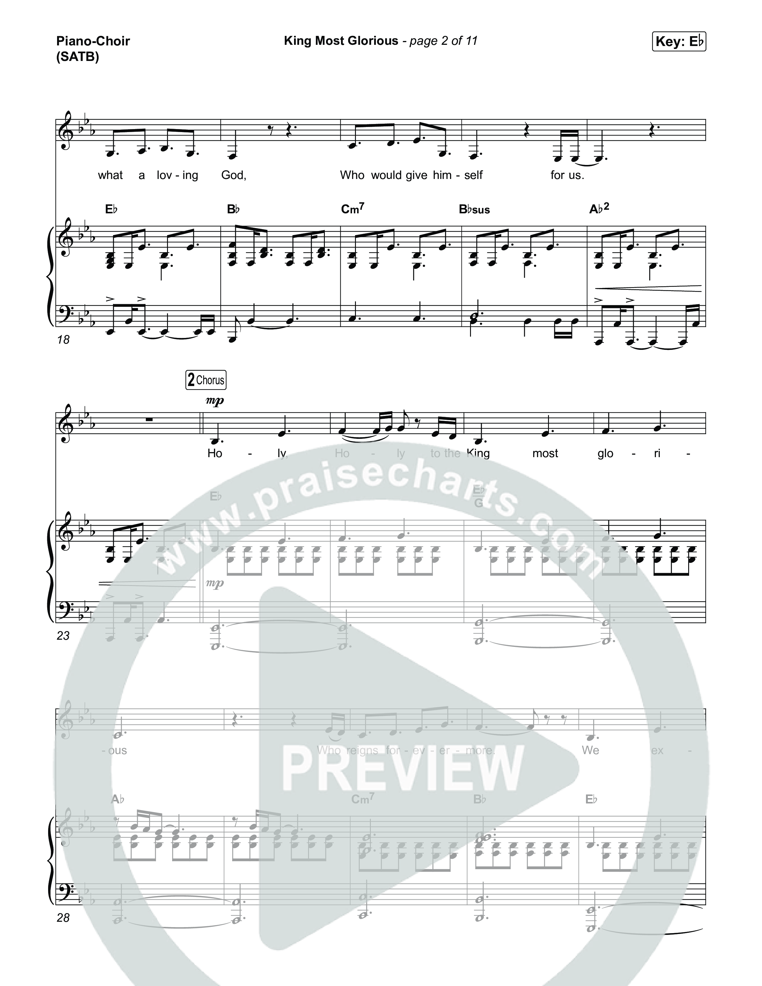 King Most Glorious Piano/Vocal Pack (Charity Gayle)
