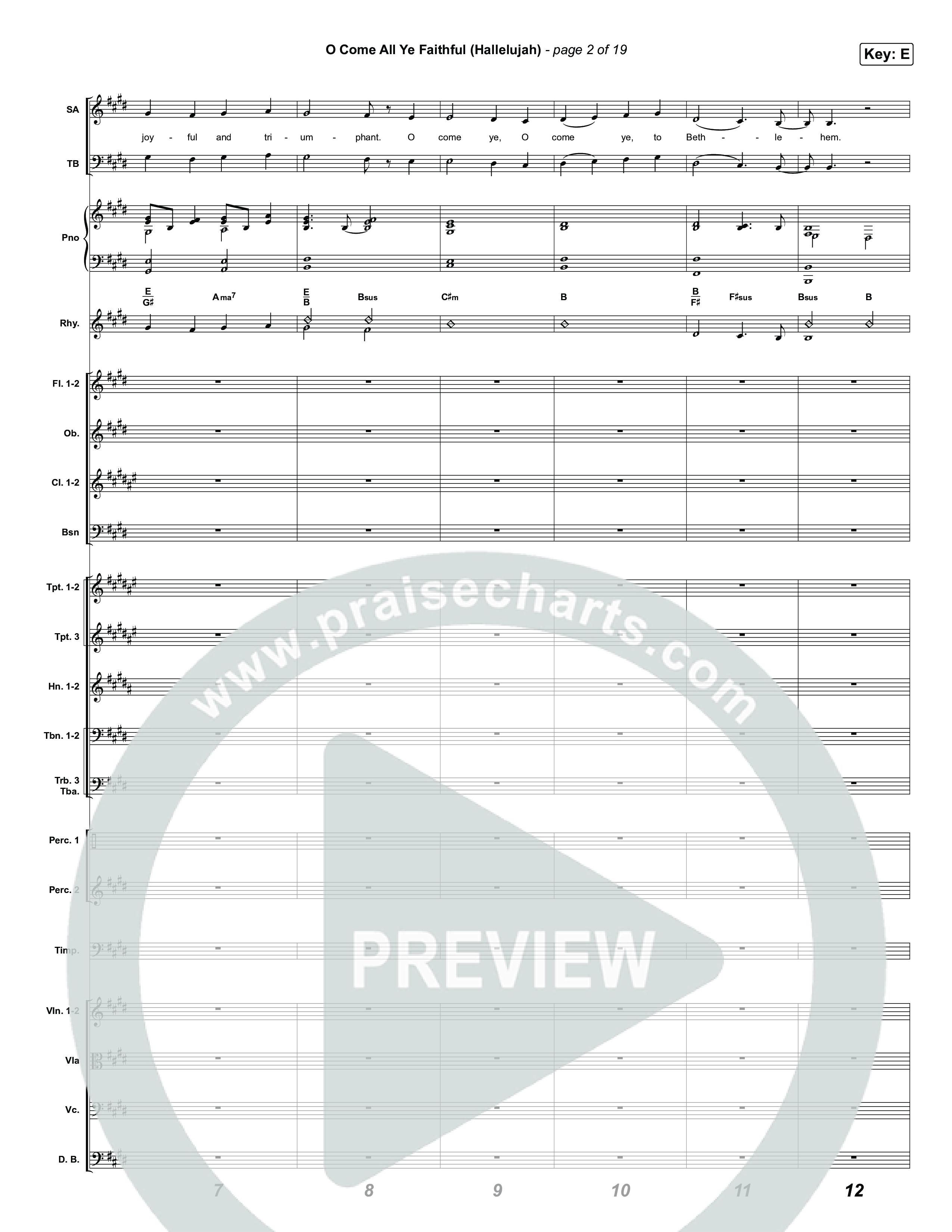 O Come All Ye Faithful (Hallelujah) Orchestration (Charity Gayle)