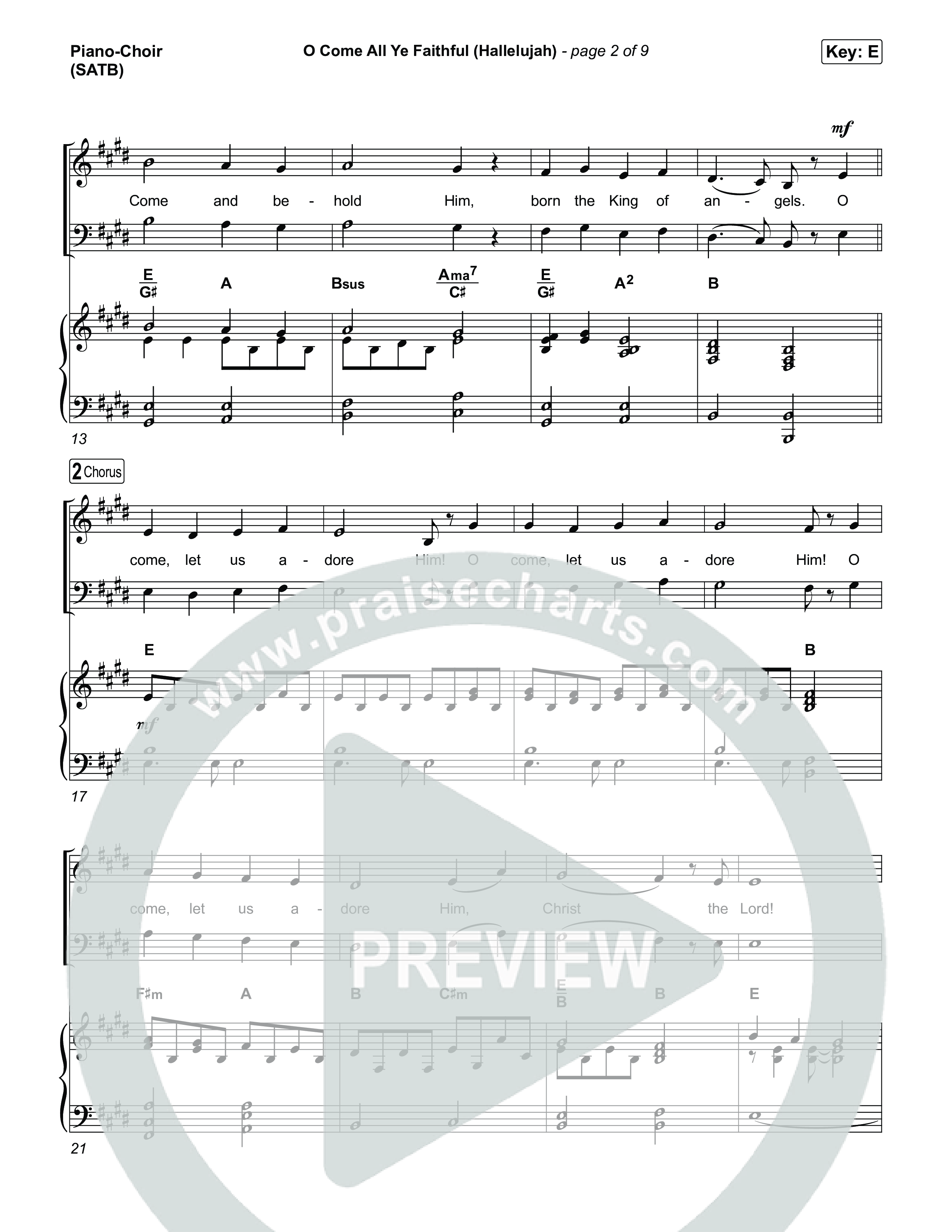 O Come All Ye Faithful (Hallelujah) Piano/Vocal Pack (Charity Gayle)