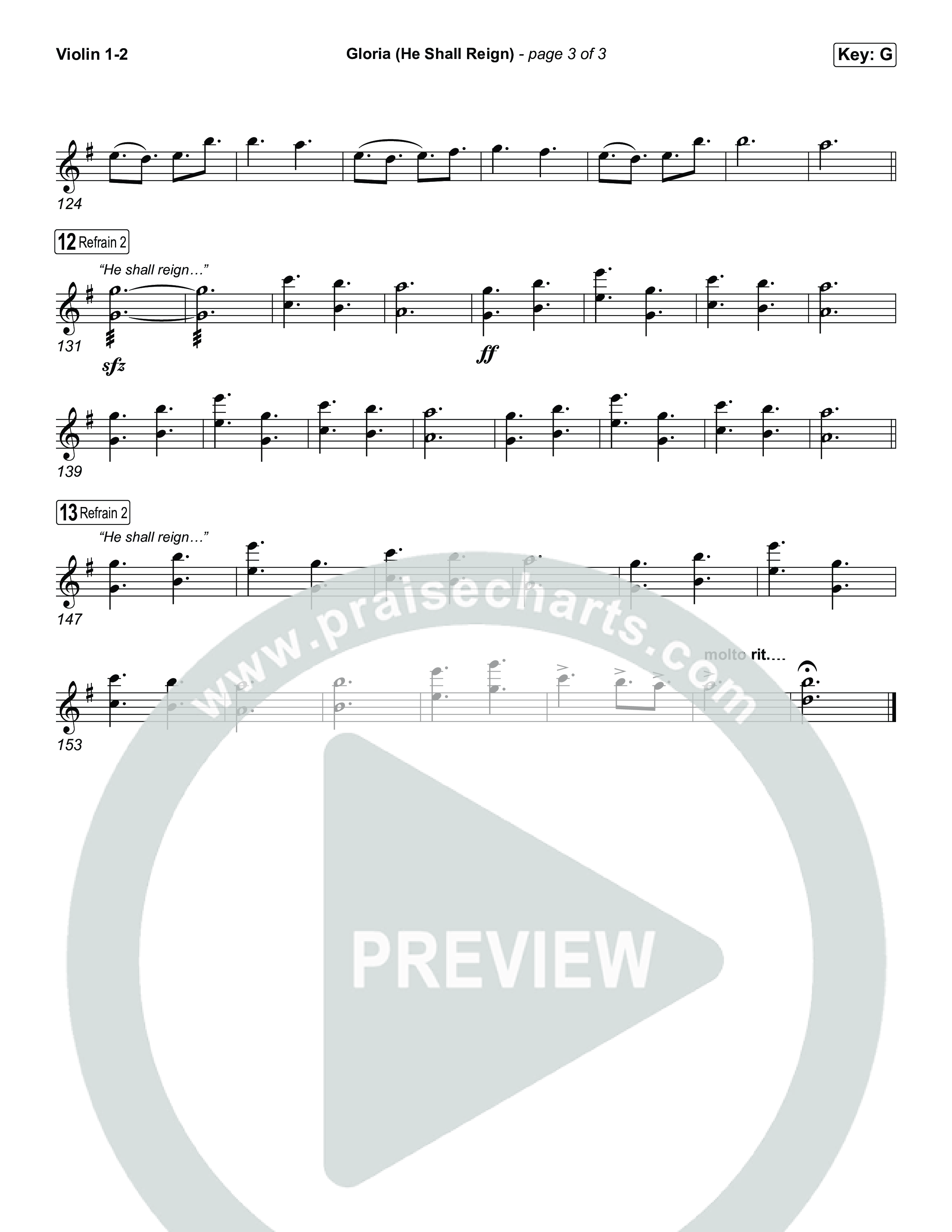 Gloria (He Shall Reign) String Pack (Charity Gayle)