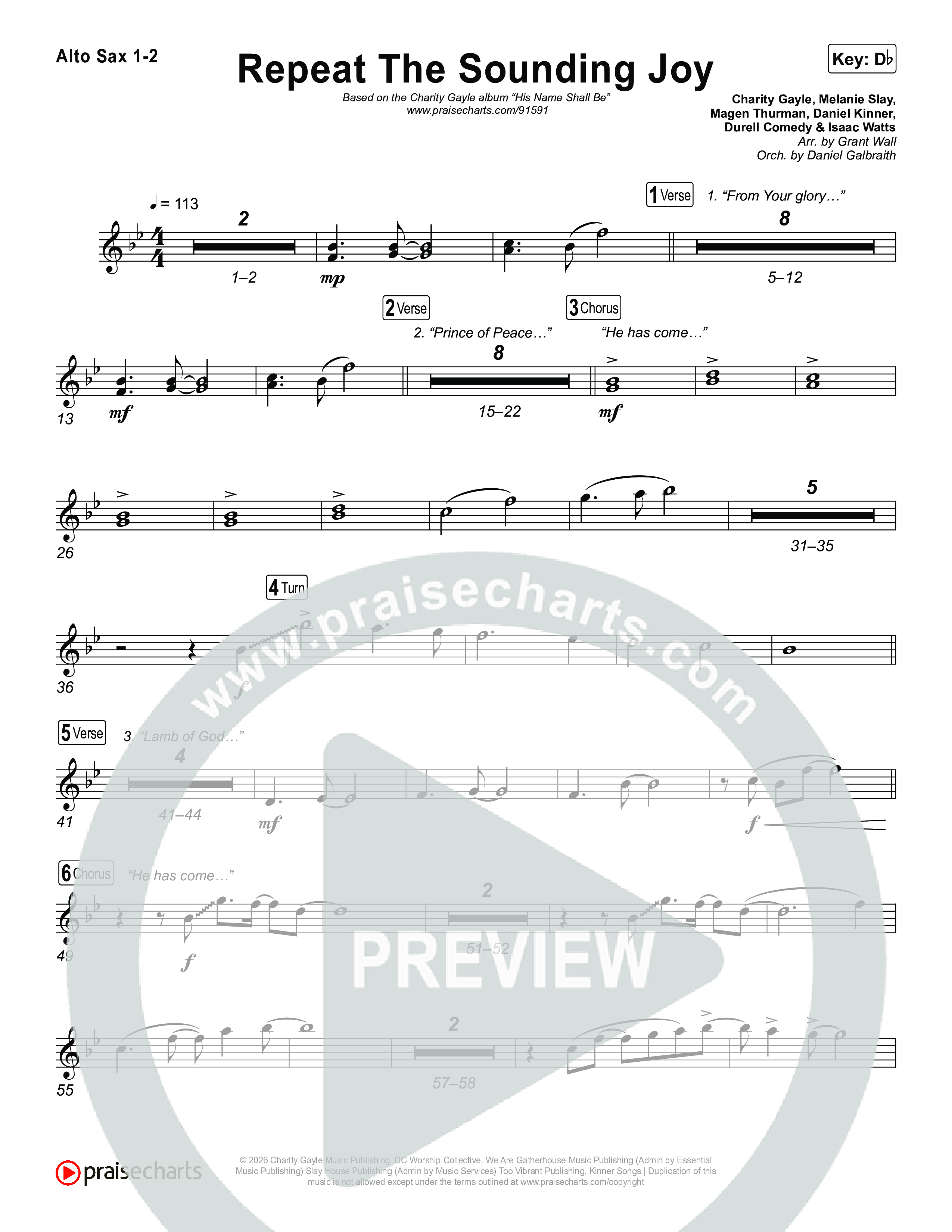 Repeat The Sounding Joy Sax Pack (Charity Gayle)