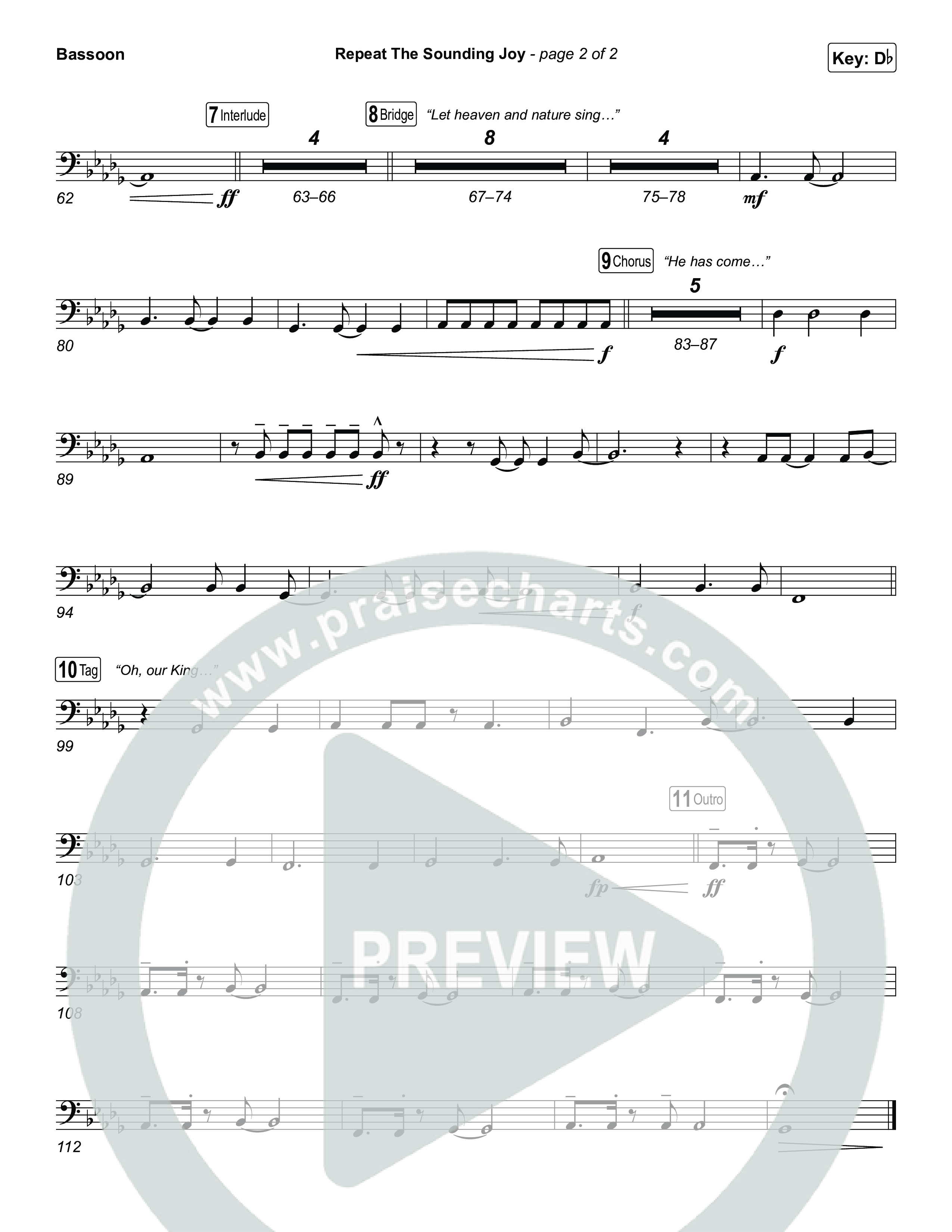 Repeat The Sounding Joy Bassoon (Charity Gayle)
