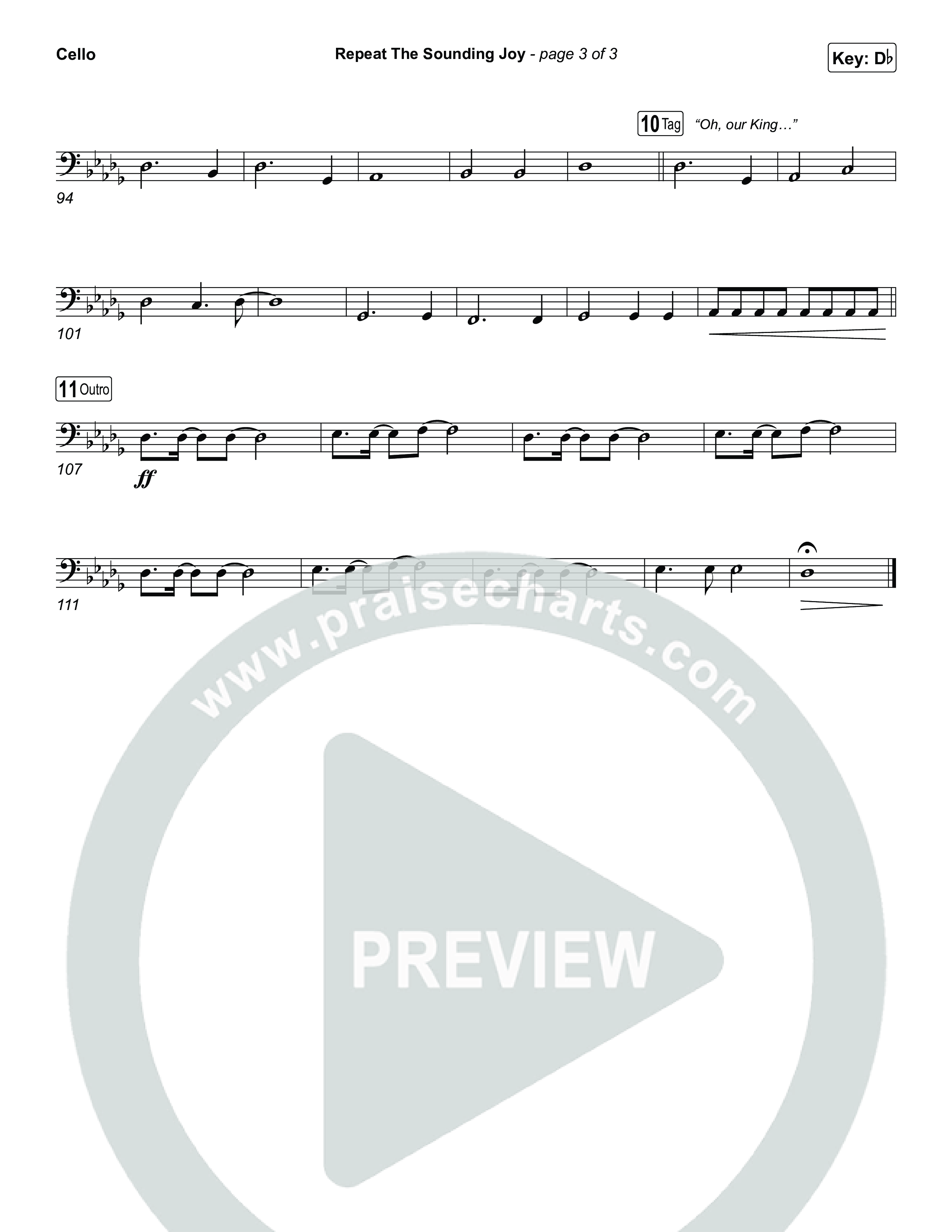 Repeat The Sounding Joy Cello (Charity Gayle)