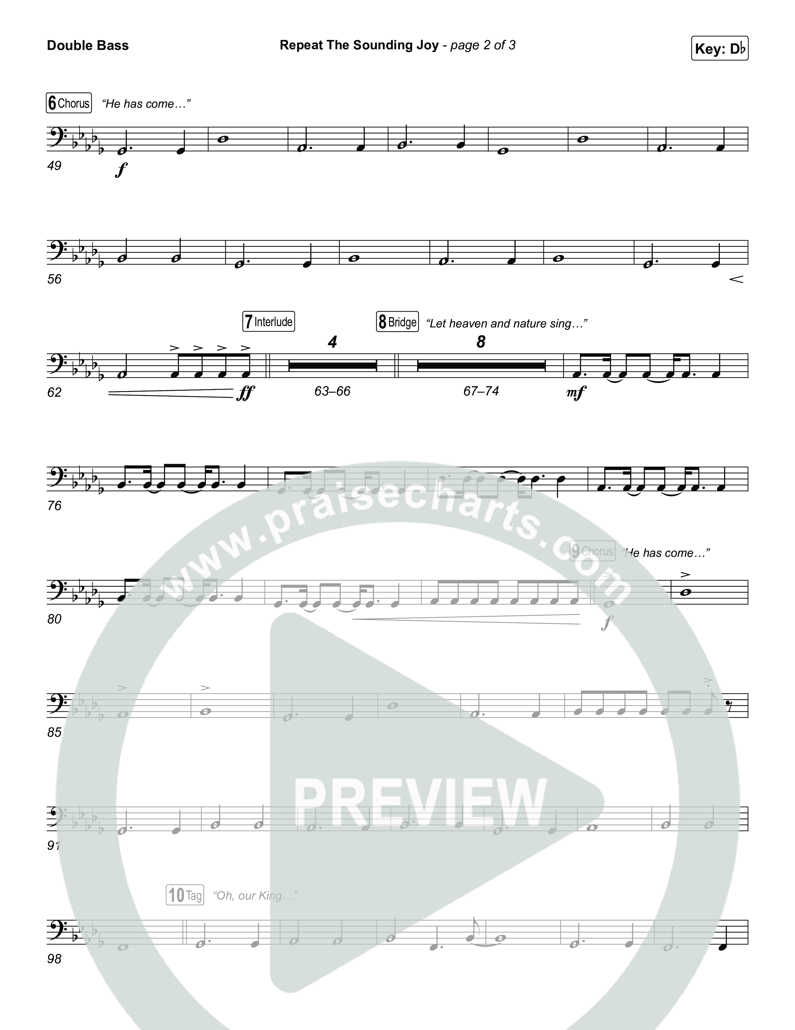 Repeat The Sounding Joy String Bass (Charity Gayle)